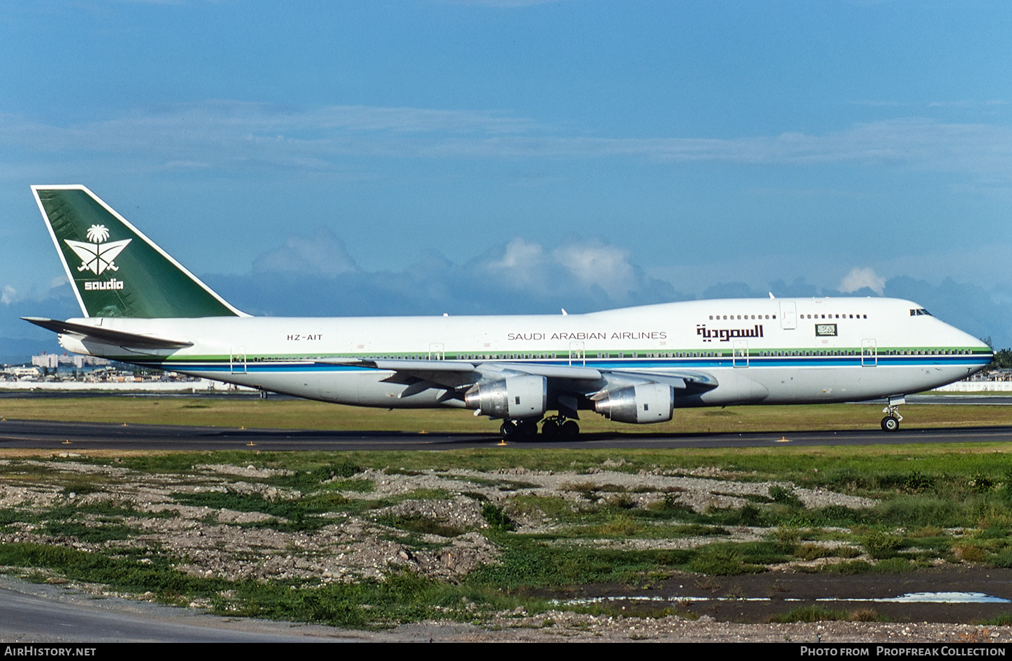 Aircraft Photo of HZ-AIT | Boeing 747-368 | Saudia - Saudi Arabian Airlines | AirHistory.net #850179