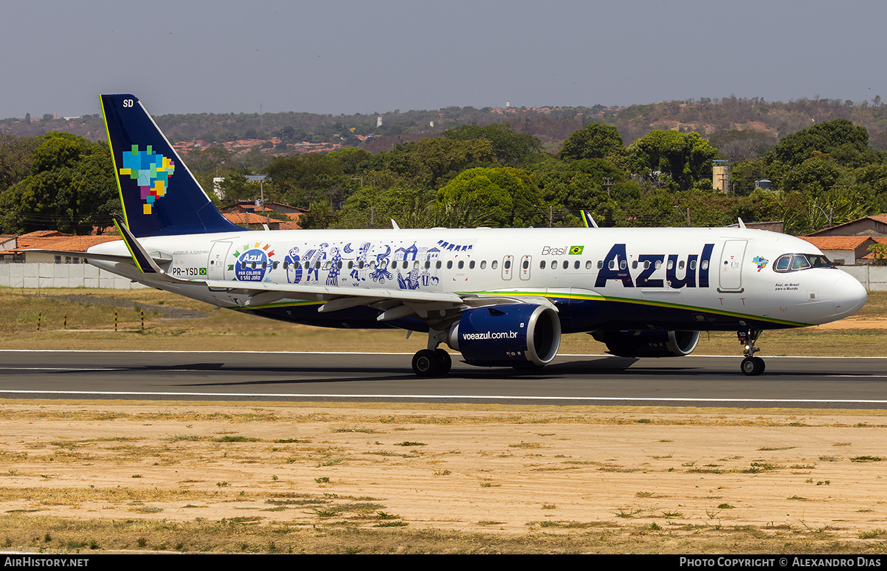Aircraft Photo of PR-YSD | Airbus A320-251N | Azul Linhas Aéreas Brasileiras | AirHistory.net #850223