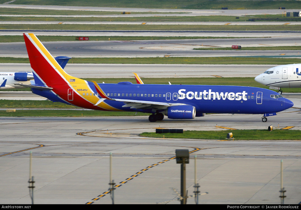 Aircraft Photo of N8545V | Boeing 737-800 | Southwest Airlines | AirHistory.net #850238