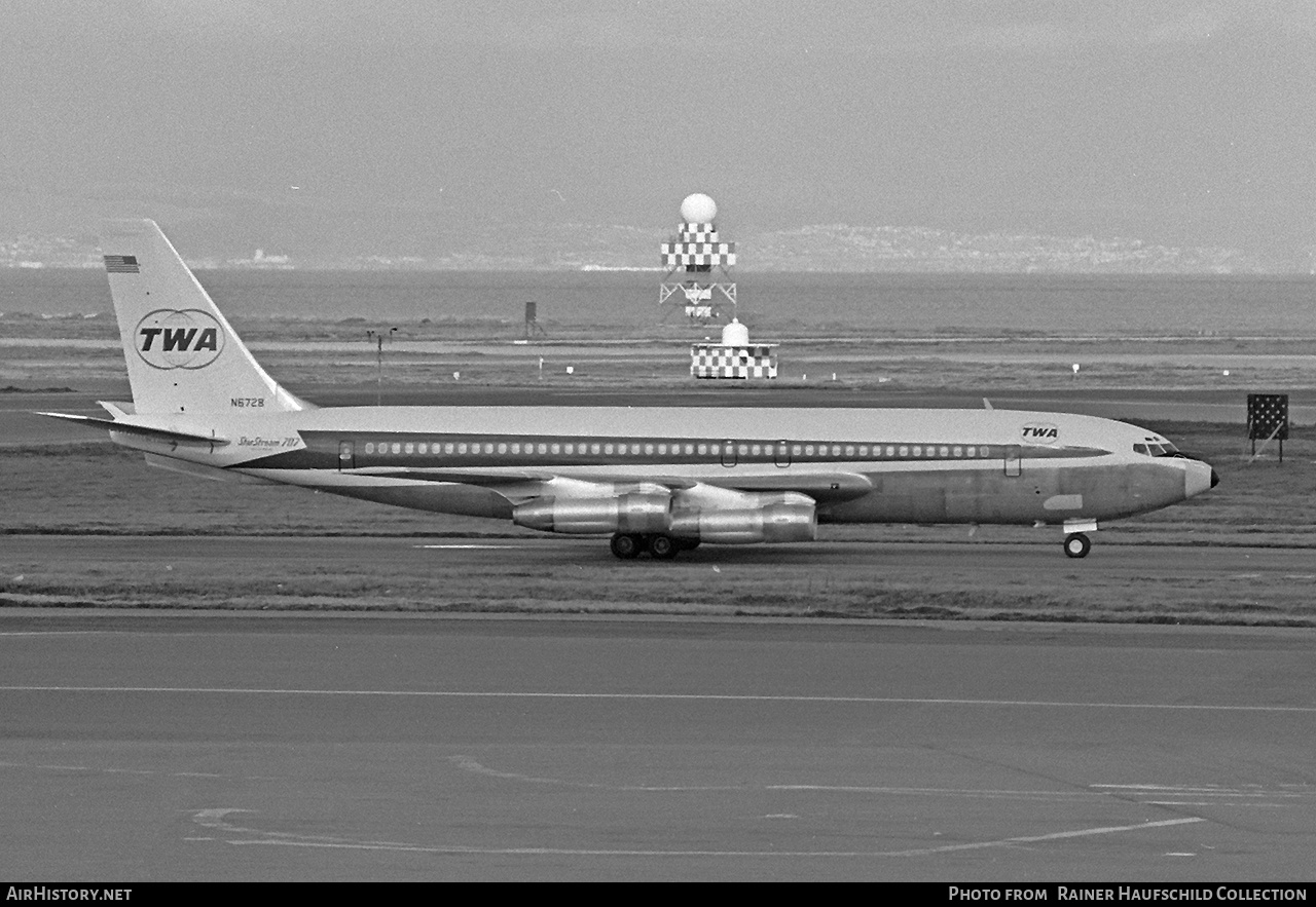 Aircraft Photo of N6728 | Boeing 707-328B | Trans World Airline - TWA | AirHistory.net #850248