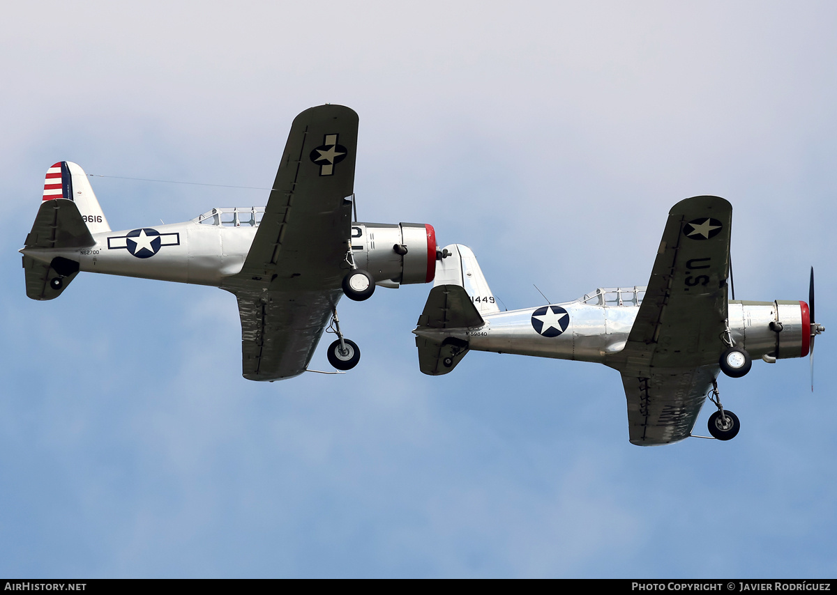 Aircraft Photo of N62700 / 19616 | Vultee BT-13A Valiant | USA - Army | AirHistory.net #850273