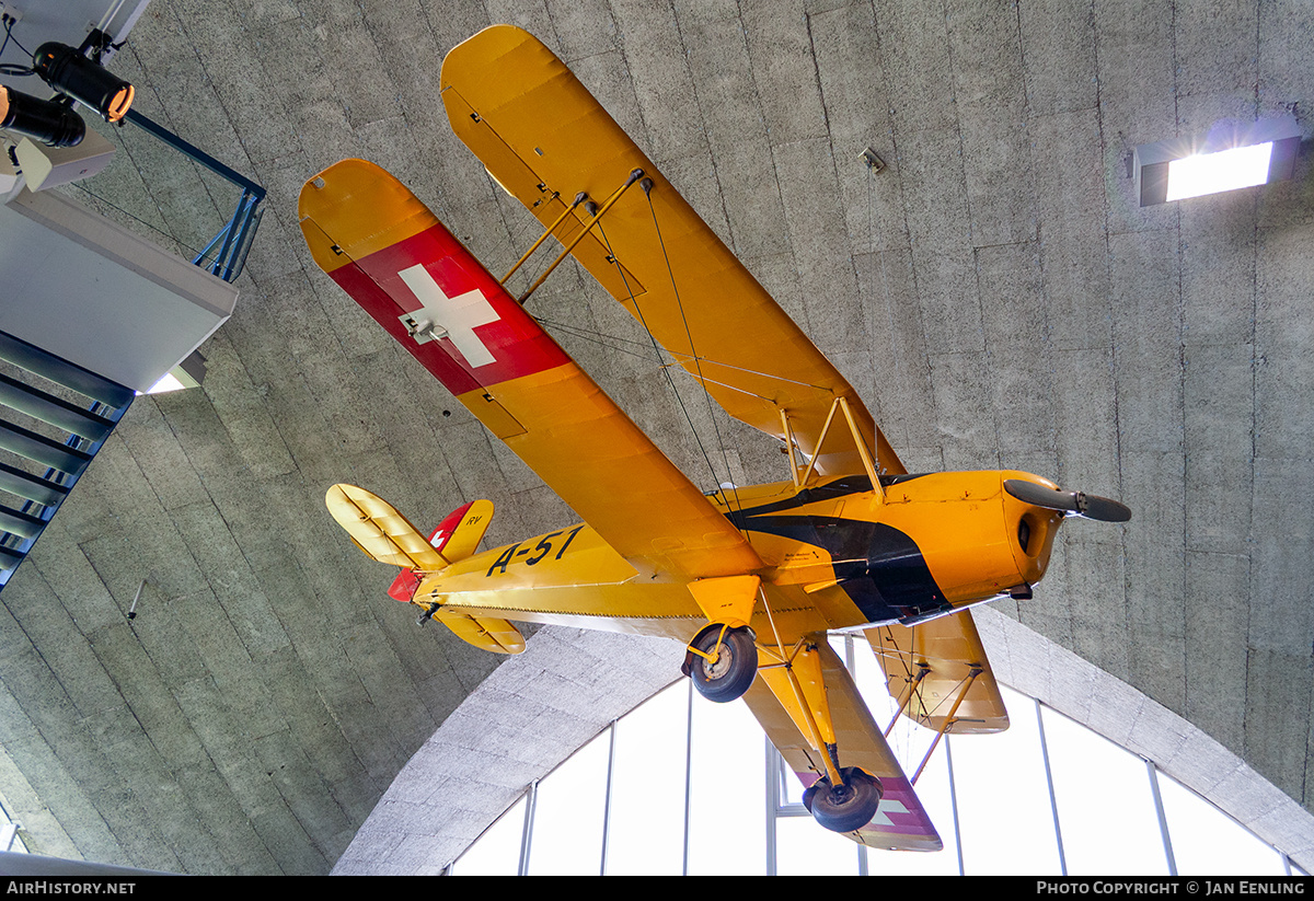Aircraft Photo of A-51 | Bucker Bu-131B Jungmann | Switzerland - Air Force | AirHistory.net #850328