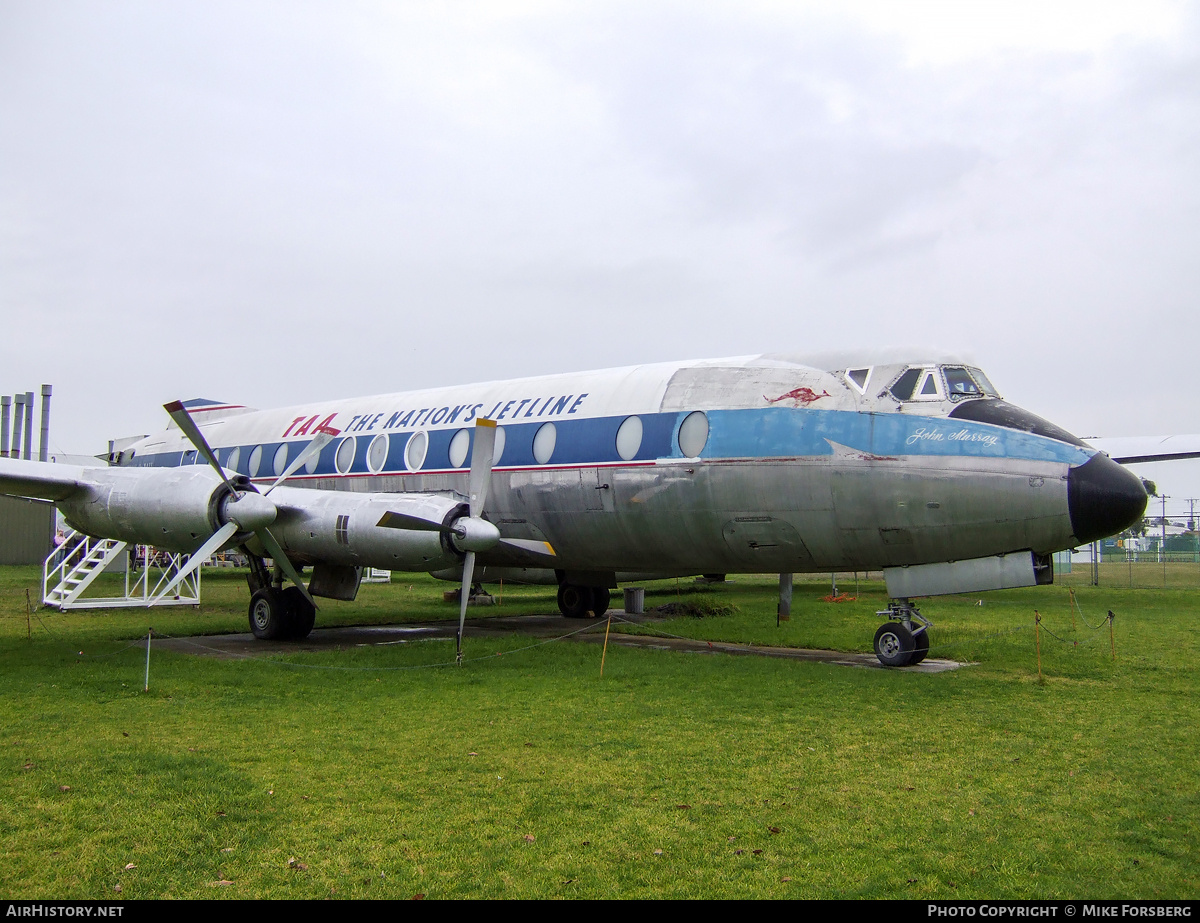 Aircraft Photo of VH-TVR | Vickers 818 Viscount | Trans-Australia Airlines - TAA | AirHistory.net #850346