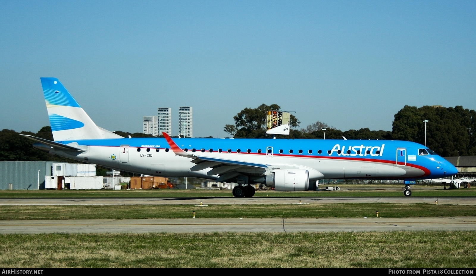 Aircraft Photo of LV-CID | Embraer 190AR (ERJ-190-100IGW) | Aerolíneas Argentinas | AirHistory.net #850371