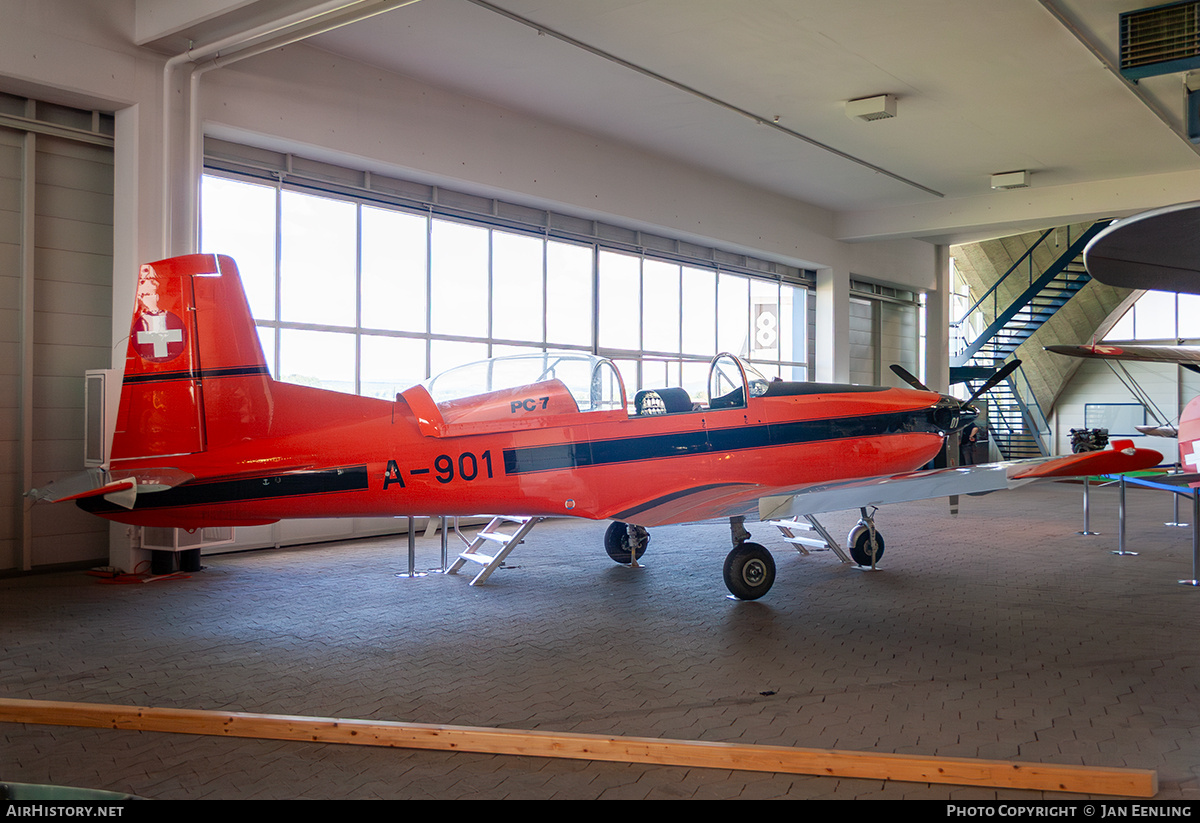 Aircraft Photo of A-901 | Pilatus PC-7 | Switzerland - Air Force | AirHistory.net #850416