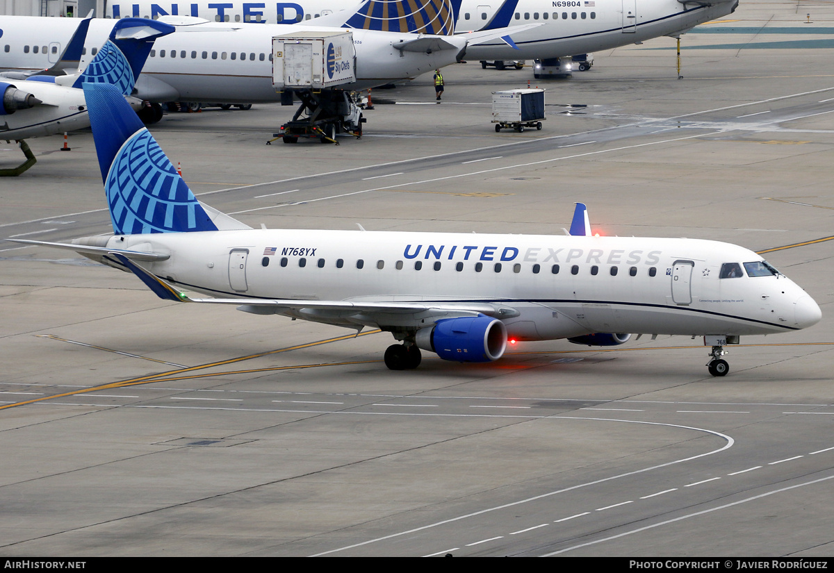 Aircraft Photo of N768YX | Embraer 175LR (ERJ-170-200LR) | United Express | AirHistory.net #850479