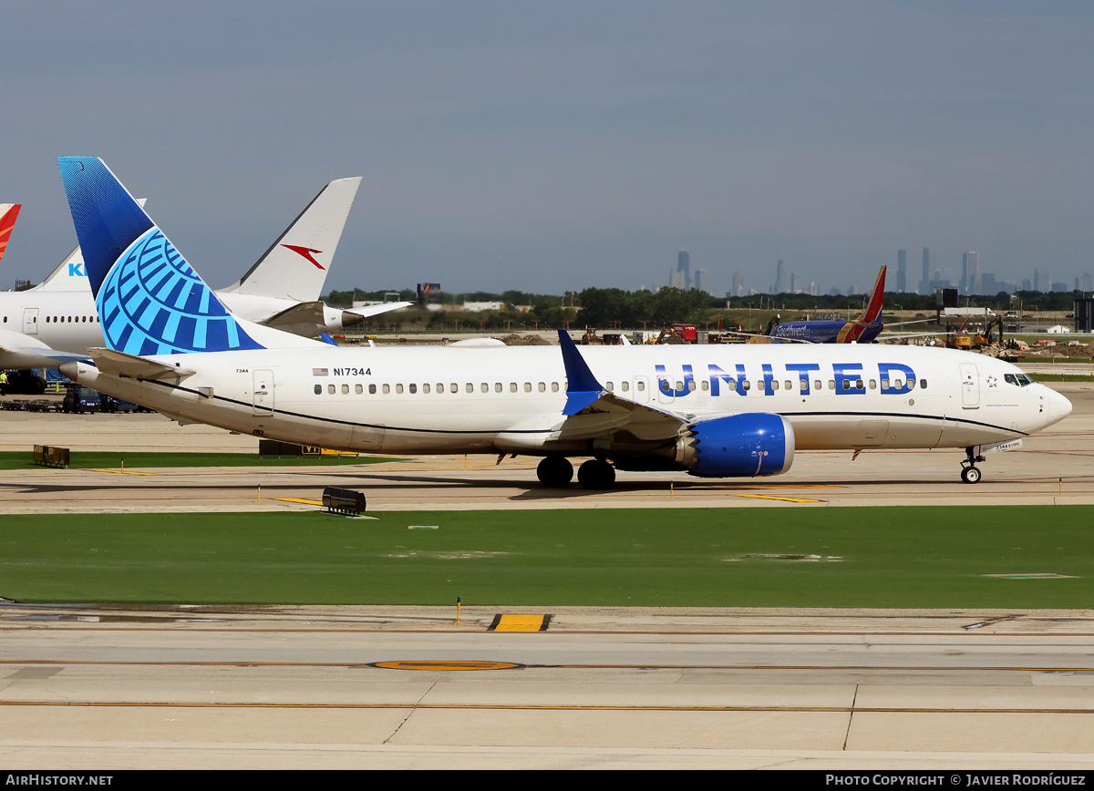 Aircraft Photo of N17344 | Boeing 737-8 Max 8 | United Airlines | AirHistory.net #850480