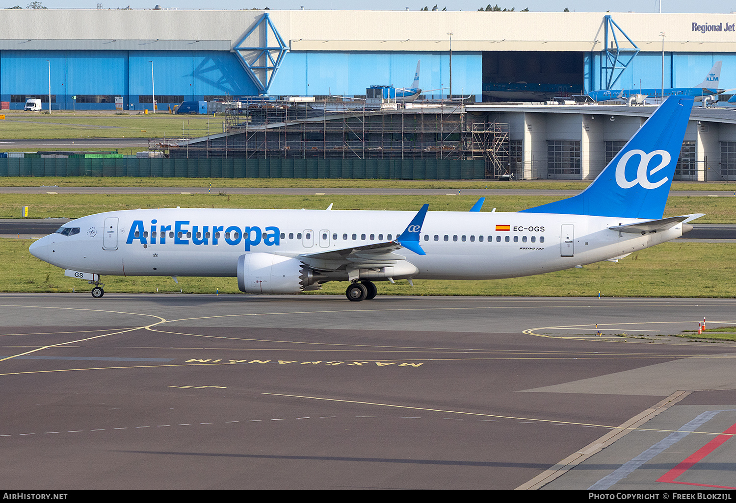 Aircraft Photo of EC-OGS | Boeing 737-8 Max 8 | Air Europa | AirHistory.net #850504