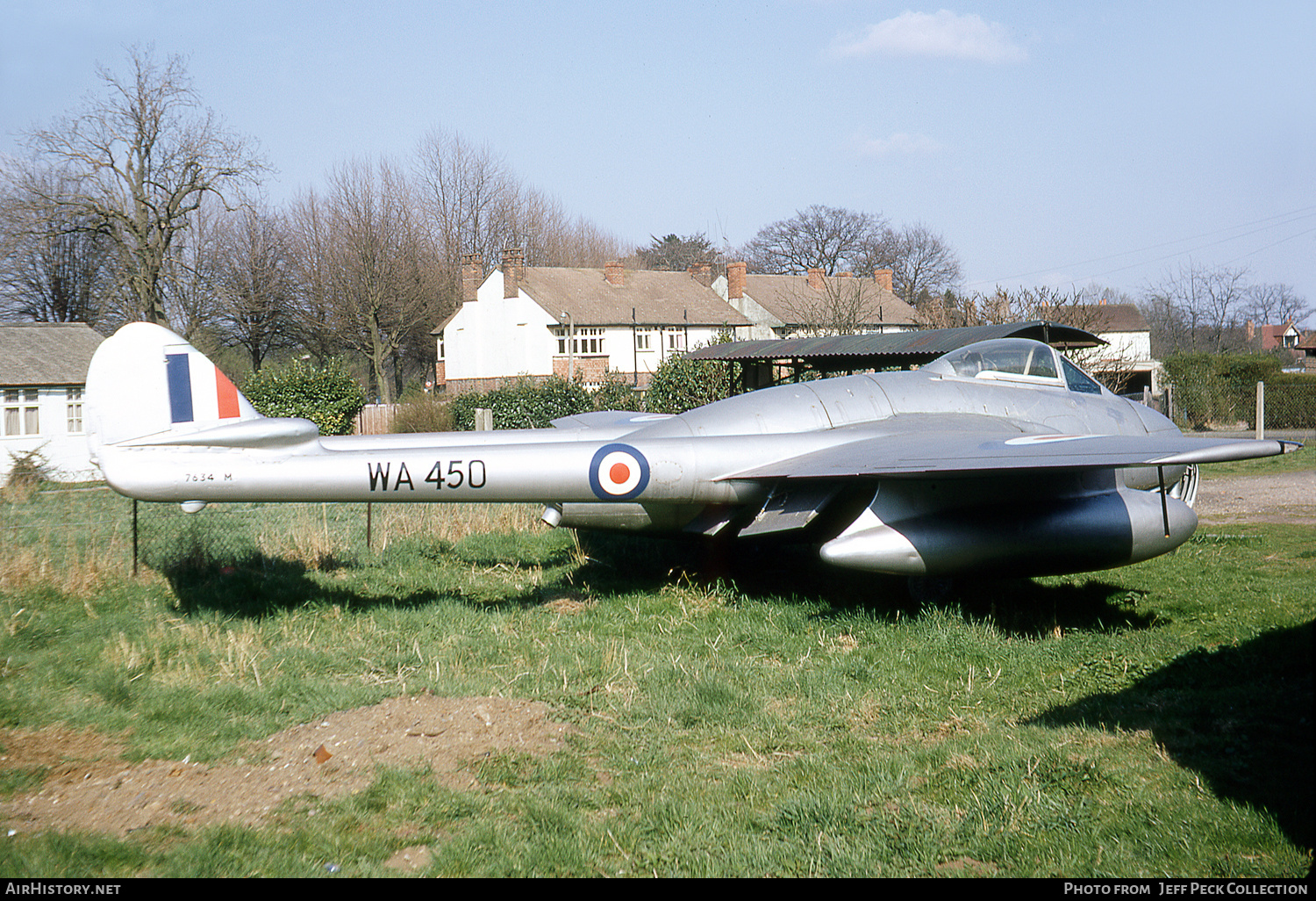Aircraft Photo of WA540 / 7634M | De Havilland D.H. 100 Vampire FB5 | UK - Air Force | AirHistory.net #850554