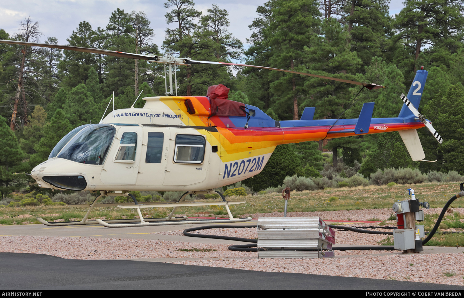 Aircraft Photo of N2072M | Bell 206L-1 LongRanger II | Papillon Grand Canyon Helicopters | AirHistory.net #850630