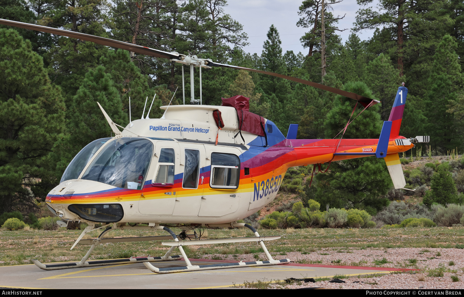 Aircraft Photo of N3895D | Bell 206L-1 LongRanger II | Papillon Grand Canyon Helicopters | AirHistory.net #850651