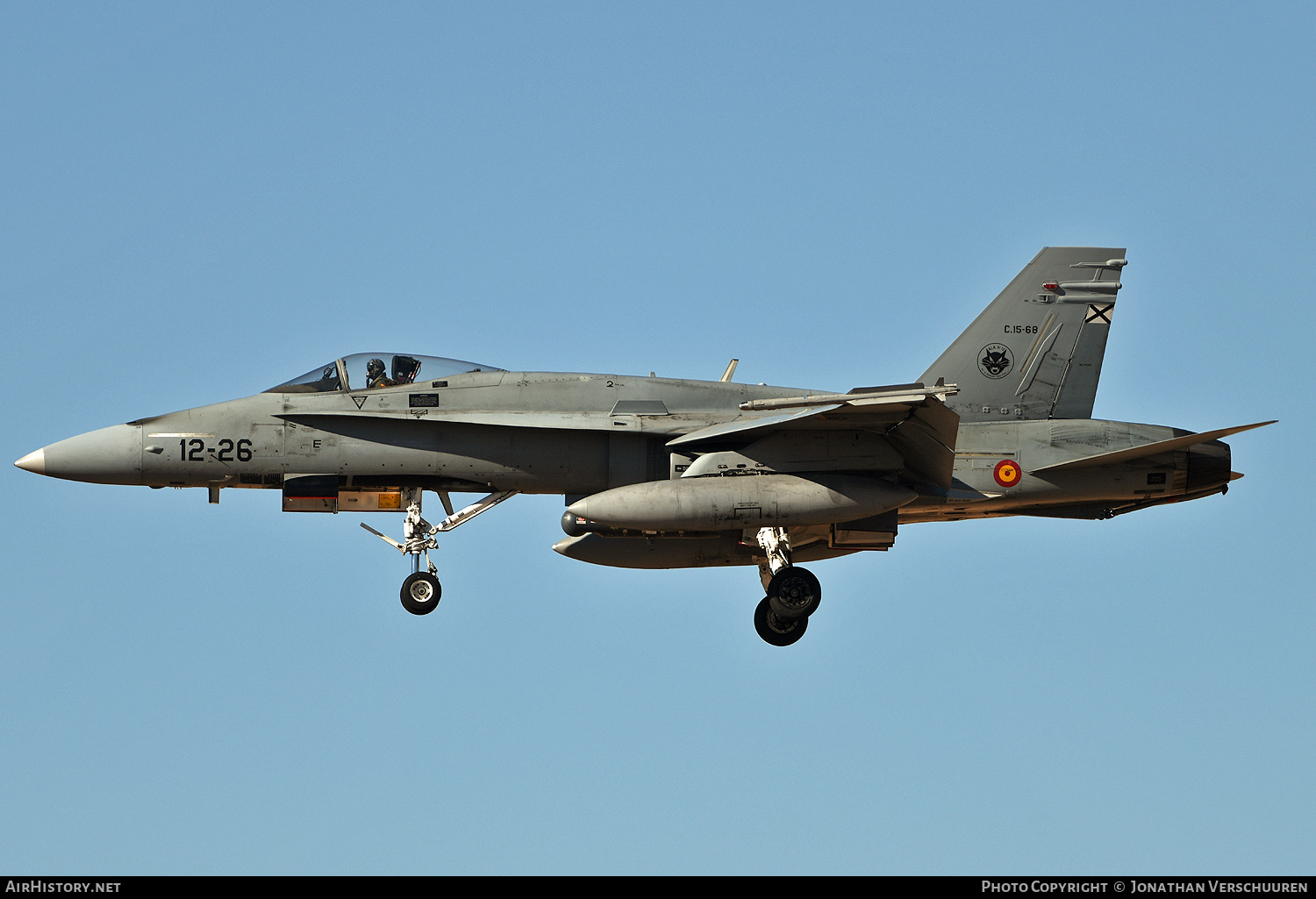 Aircraft Photo of C.15-68 | McDonnell Douglas EF-18M Hornet | Spain - Air Force | AirHistory.net #850663
