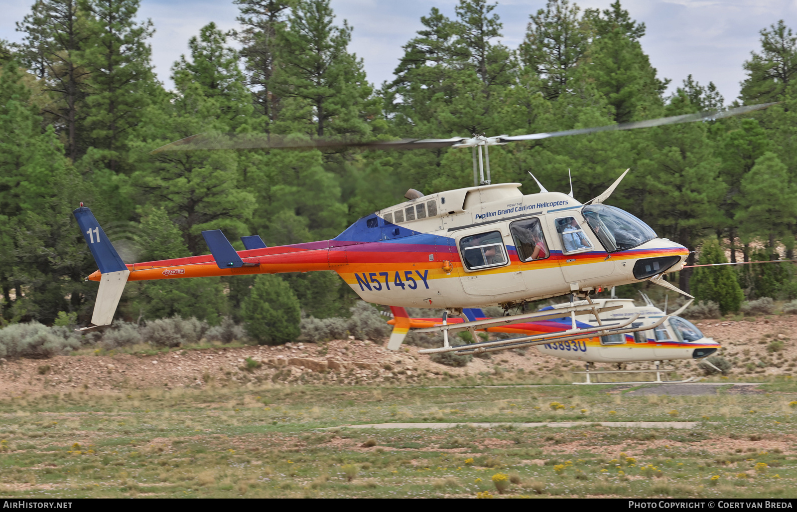 Aircraft Photo of N5745Y | Bell 206L-1 LongRanger II | Papillon Grand Canyon Helicopters | AirHistory.net #850681