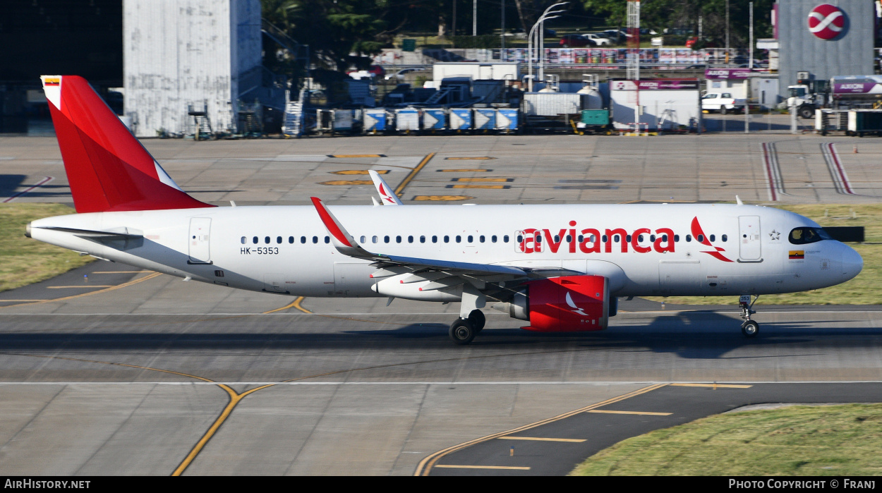 Aircraft Photo of HK-5353 | Airbus A320-251N | Avianca | AirHistory.net #850702