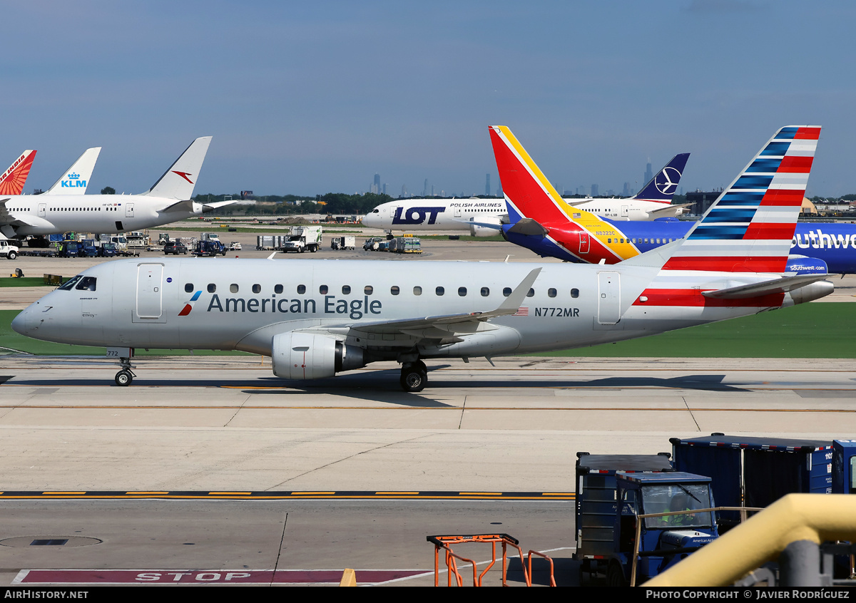 Aircraft Photo of N772MR | Embraer 170LR (ERJ-170-100LR) | American Eagle | AirHistory.net #850724