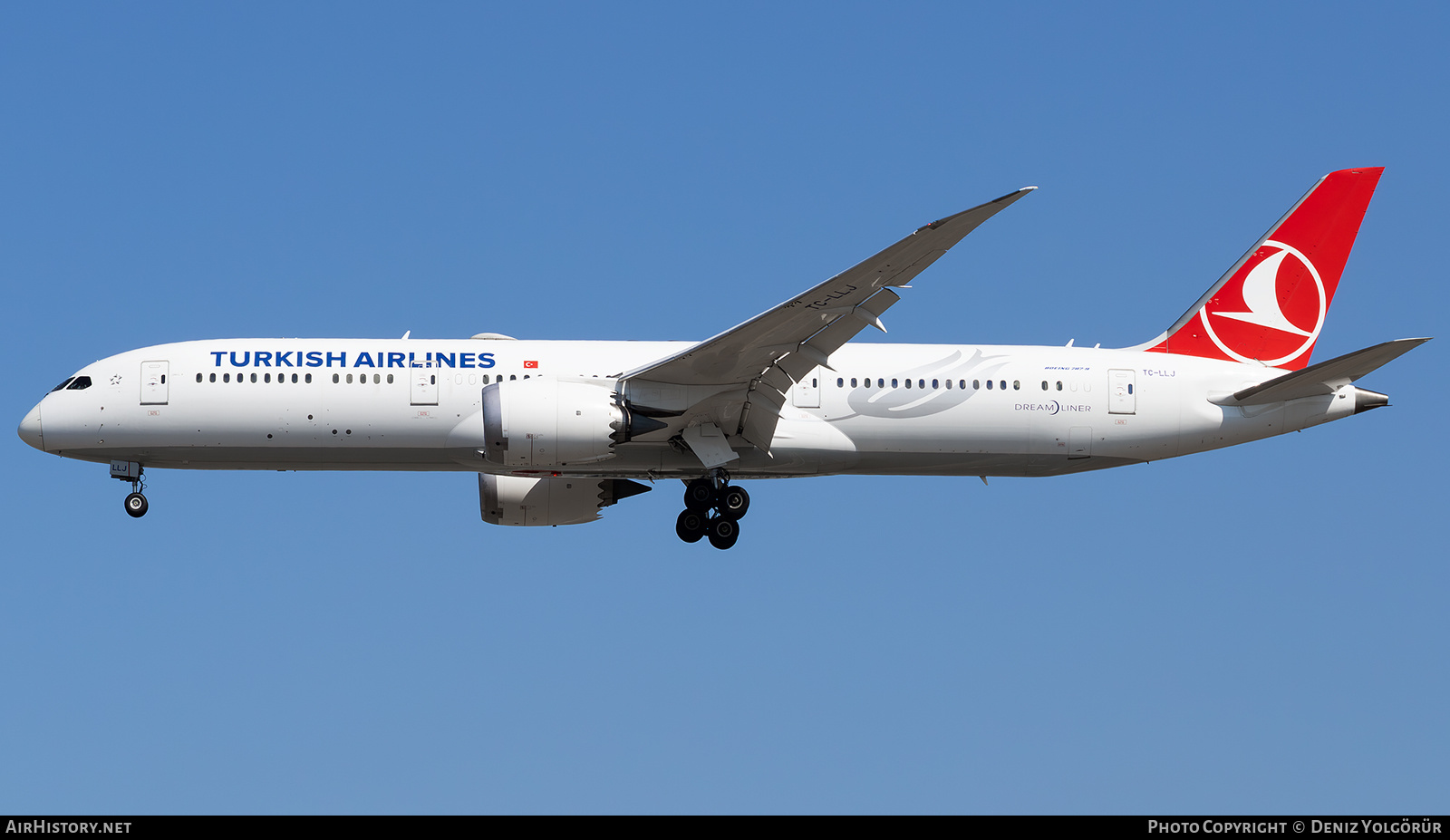 Aircraft Photo of TC-LLJ | Boeing 787-9 Dreamliner | Turkish Airlines | AirHistory.net #850736