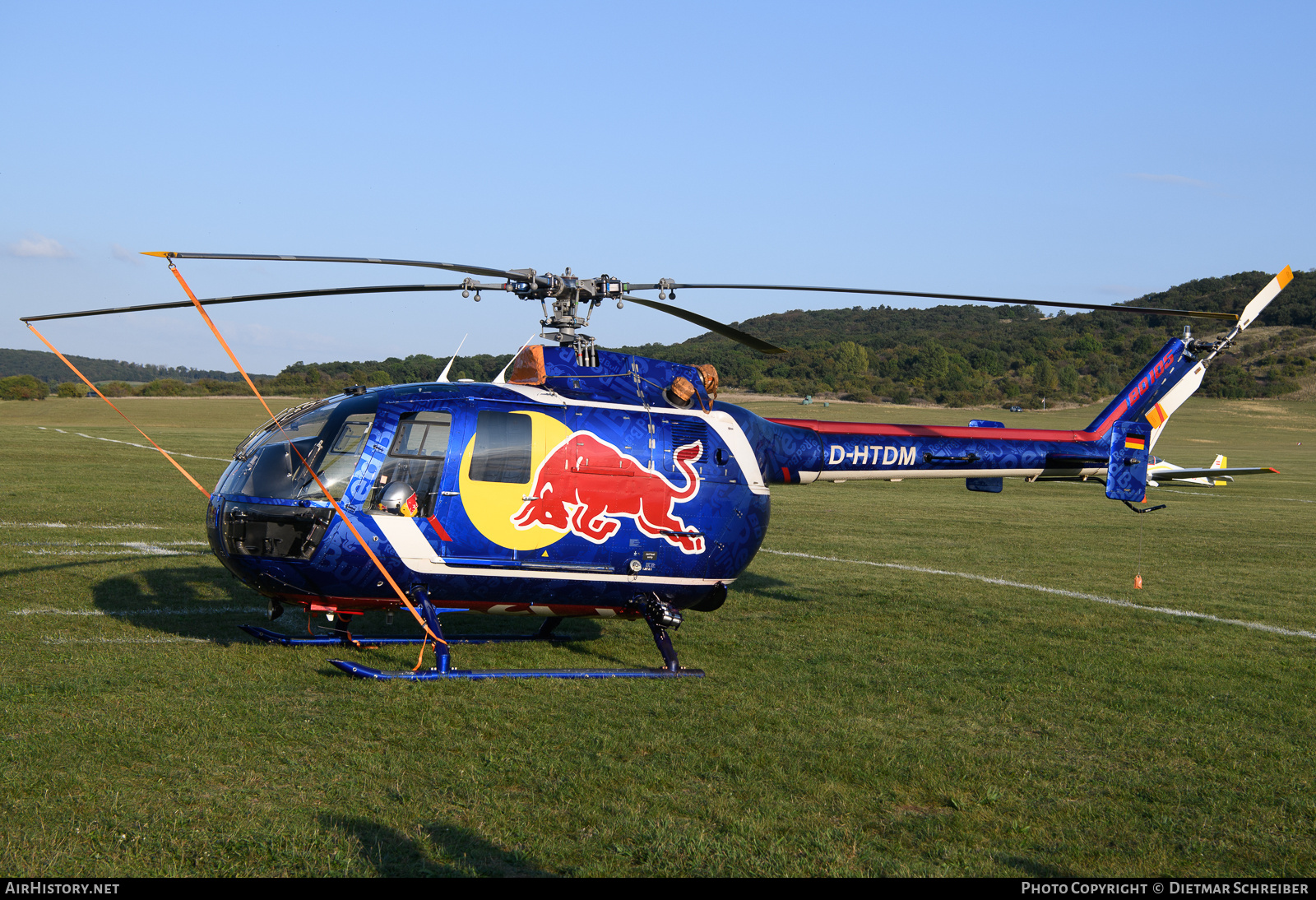 Aircraft Photo of D-HTDM | MBB BO-105CB | Red Bull | AirHistory.net #850765