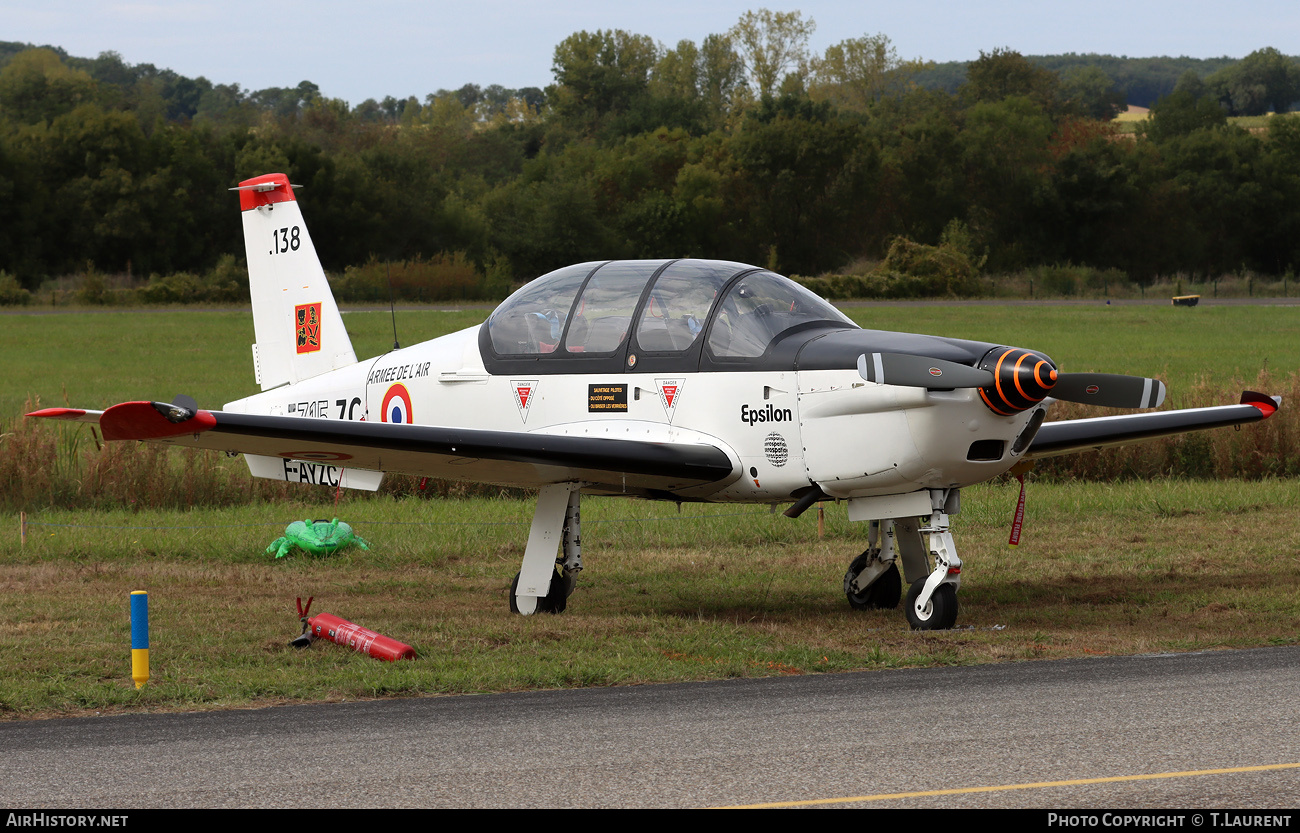 Aircraft Photo of F-AYZC / 138 | Socata TB-30 Epsilon | France - Air Force | AirHistory.net #850776
