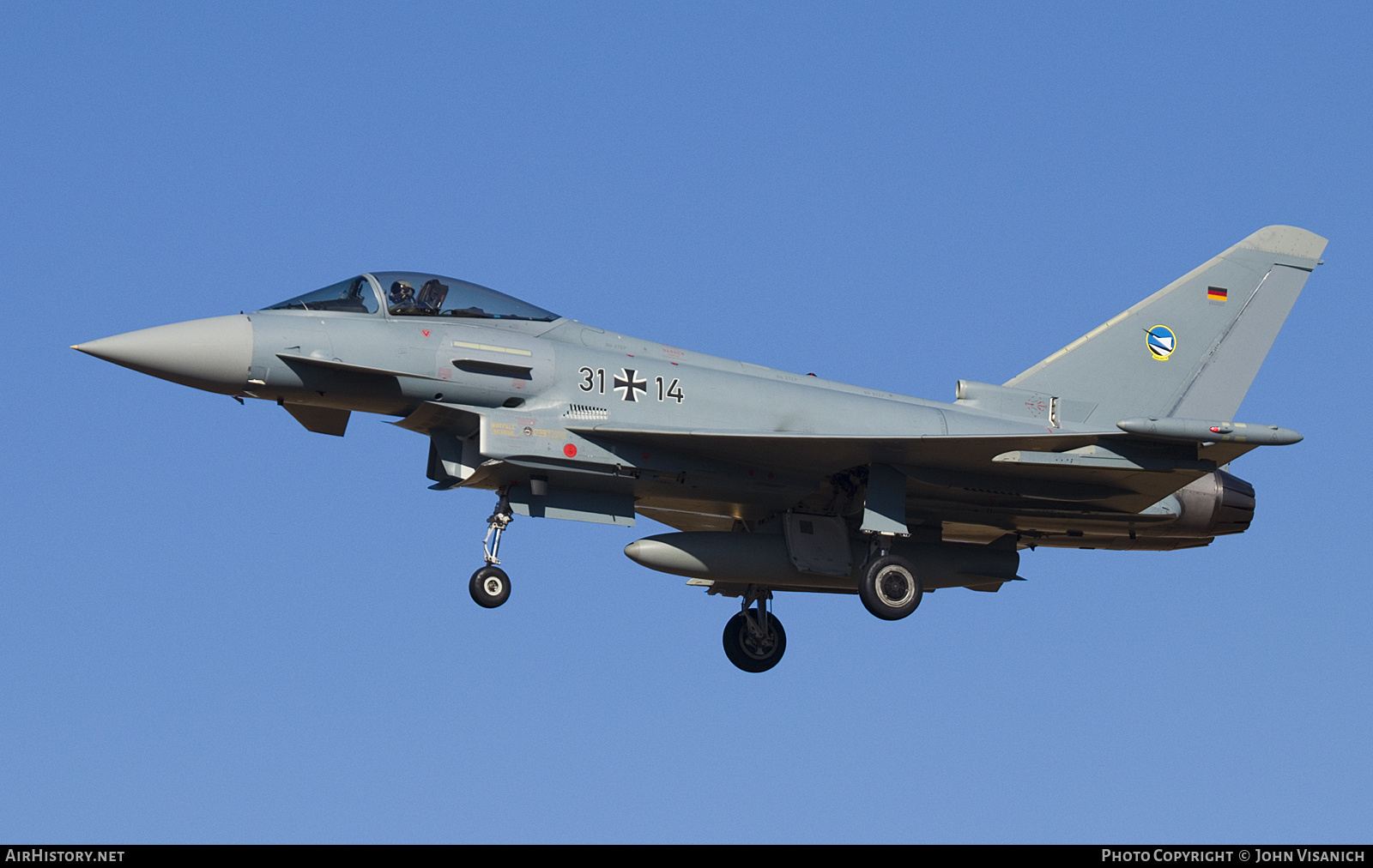 Aircraft Photo of 3114 | Eurofighter EF-2000 Typhoon S | Germany - Air Force | AirHistory.net #850841