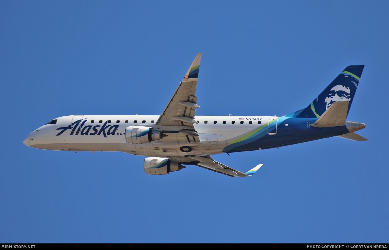 Aircraft Photo of N634QX | Embraer 175LR (ERJ-170-200LR) | Alaska Airlines | AirHistory.net #850842