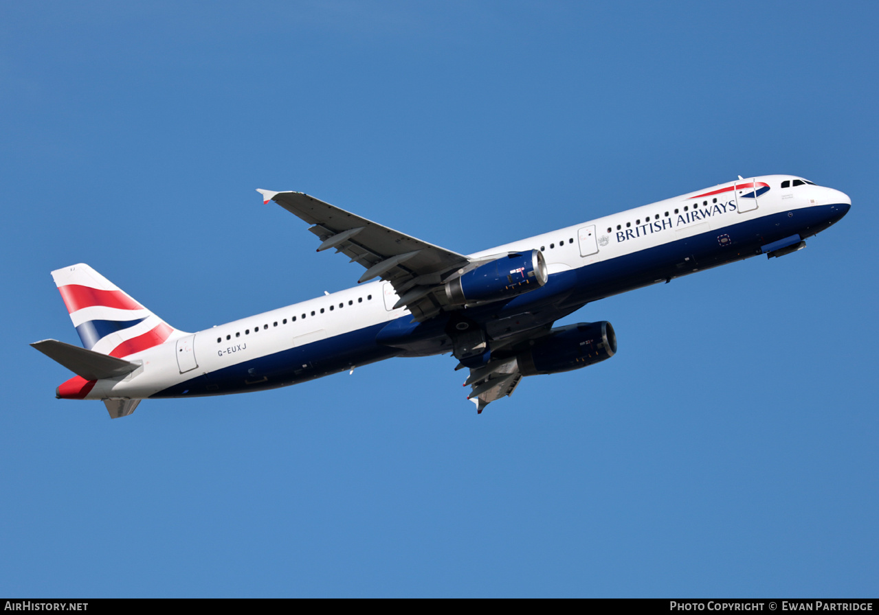 Aircraft Photo of G-EUXJ | Airbus A321-231 | British Airways | AirHistory.net #850862