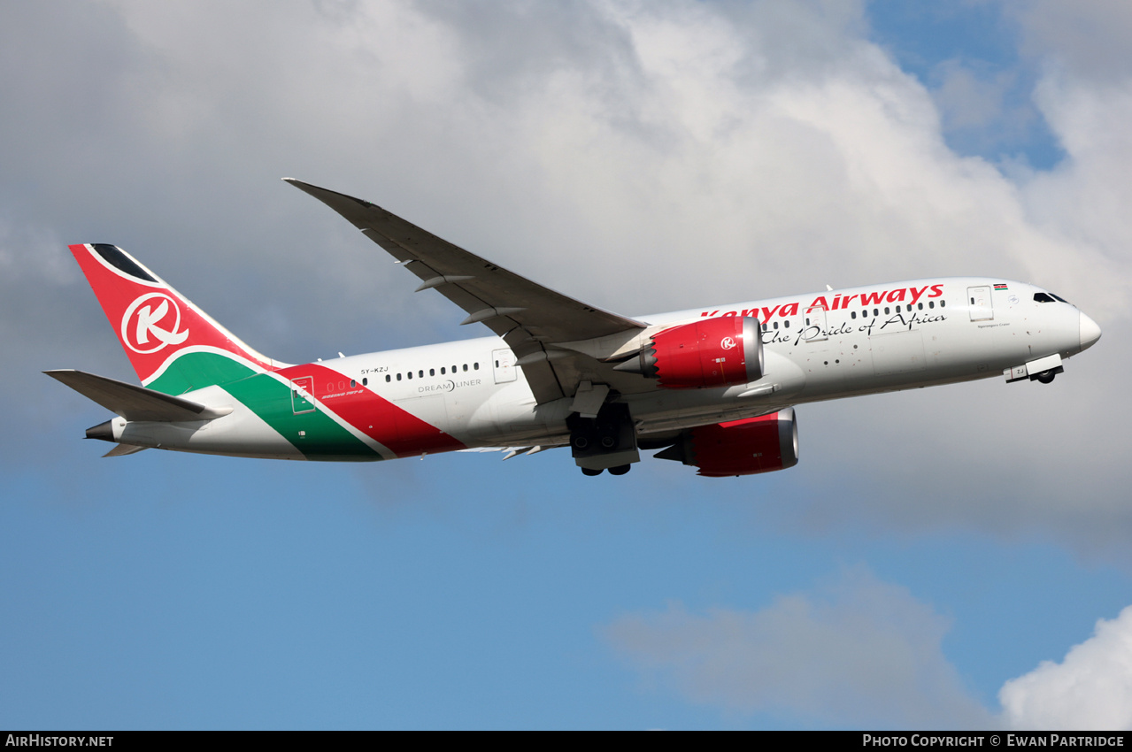Aircraft Photo of 5Y-KZJ | Boeing 787-8 Dreamliner | Kenya Airways | AirHistory.net #850885