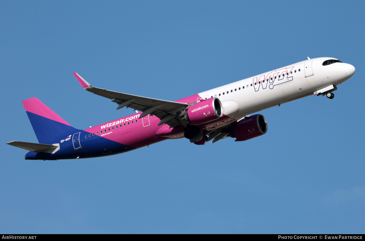 Aircraft Photo of 9H-WDP | Airbus A321-271NX | Wizz Air | AirHistory.net #850930