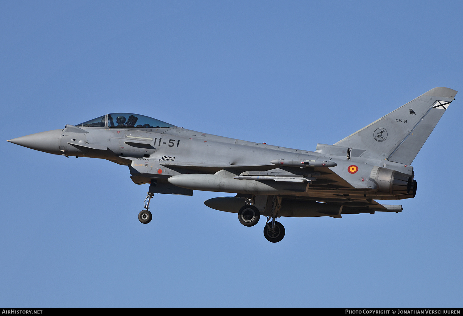 Aircraft Photo of C16-51 | Eurofighter EF-2000 Typhoon | Spain - Air Force | AirHistory.net #850934