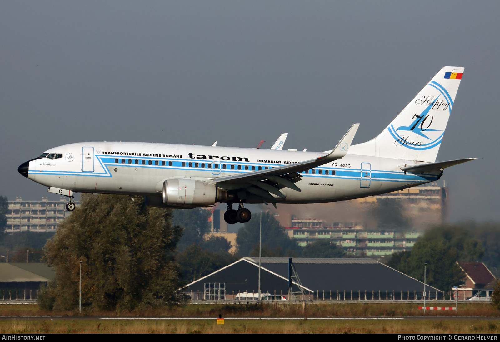 Aircraft Photo of YR-BGG | Boeing 737-78J | TAROM - Transporturile Aeriene Române | AirHistory.net #850937
