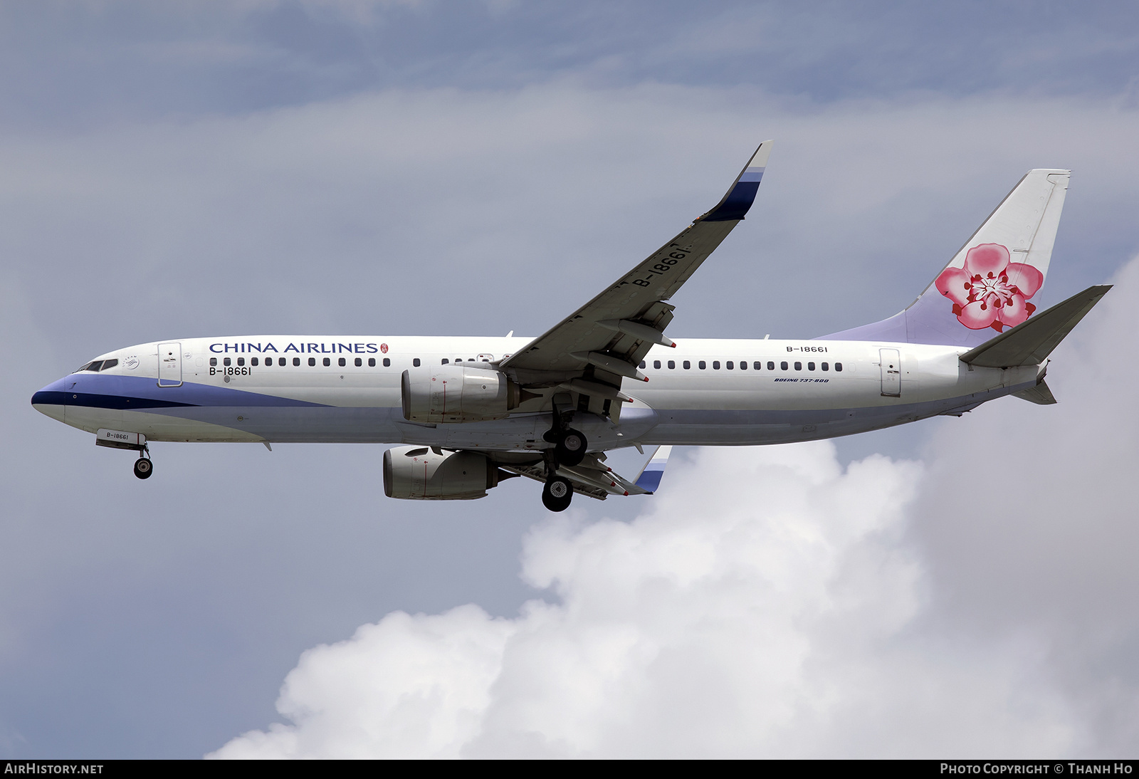Aircraft Photo of B-18661 | Boeing 737-8AL | China Airlines | AirHistory.net #850945