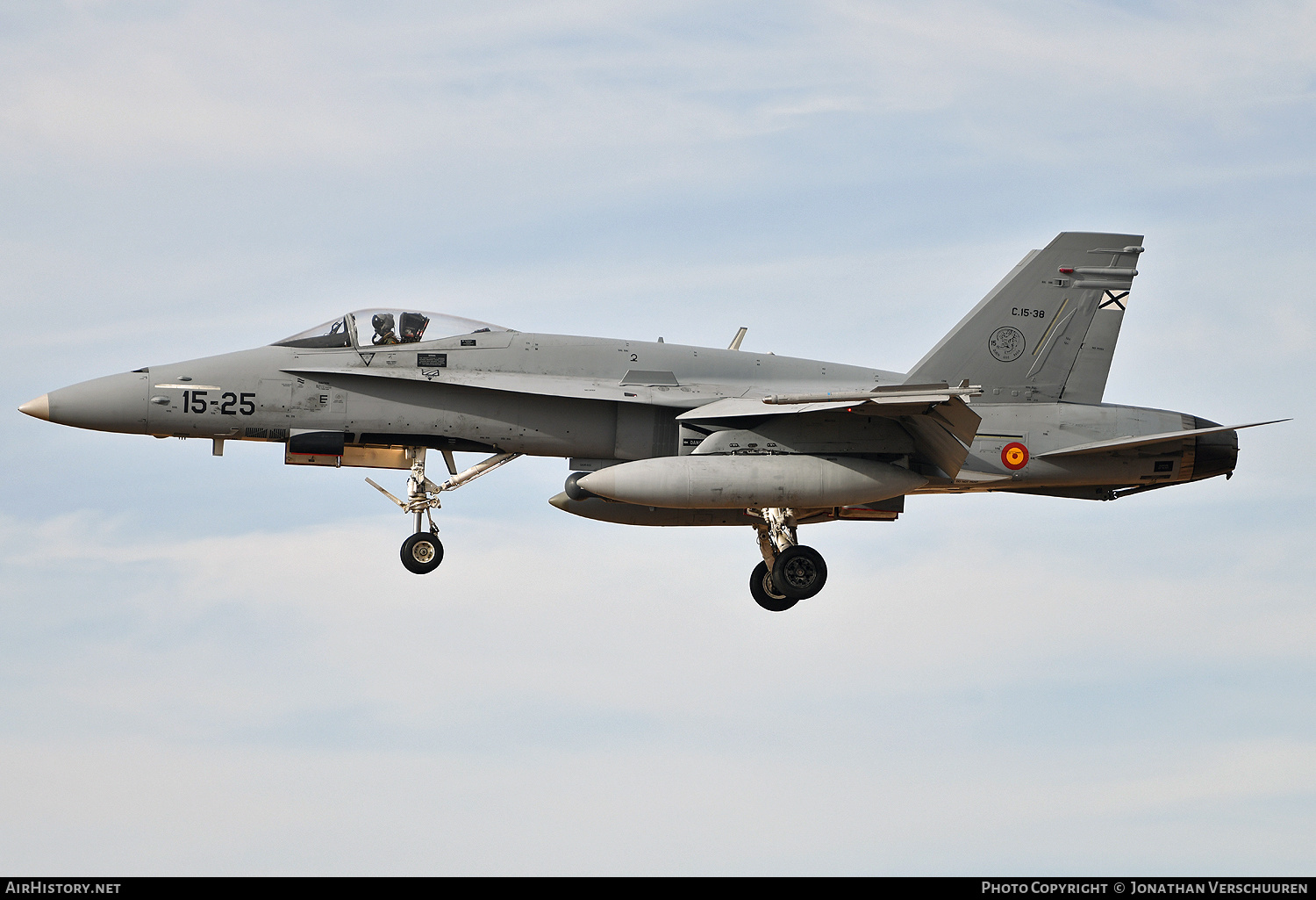 Aircraft Photo of C.15-38 | McDonnell Douglas EF-18M Hornet | Spain - Air Force | AirHistory.net #850966