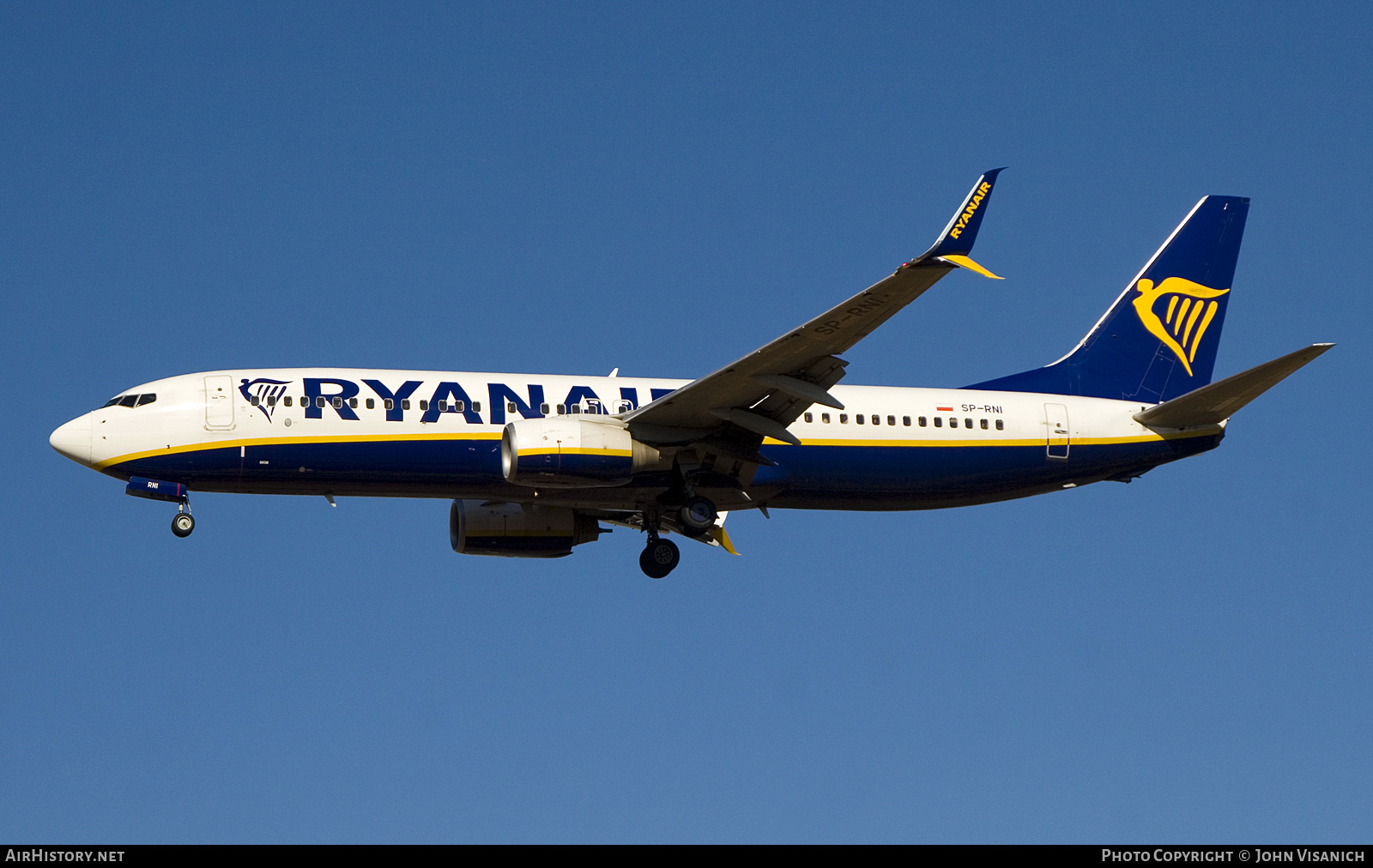 Aircraft Photo of SP-RNI | Boeing 737-8AS | Ryanair | AirHistory.net #850975
