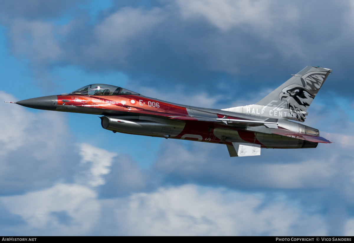 Aircraft Photo of E-006 | General Dynamics F-16AM Fighting Falcon | Denmark - Air Force | AirHistory.net #850977