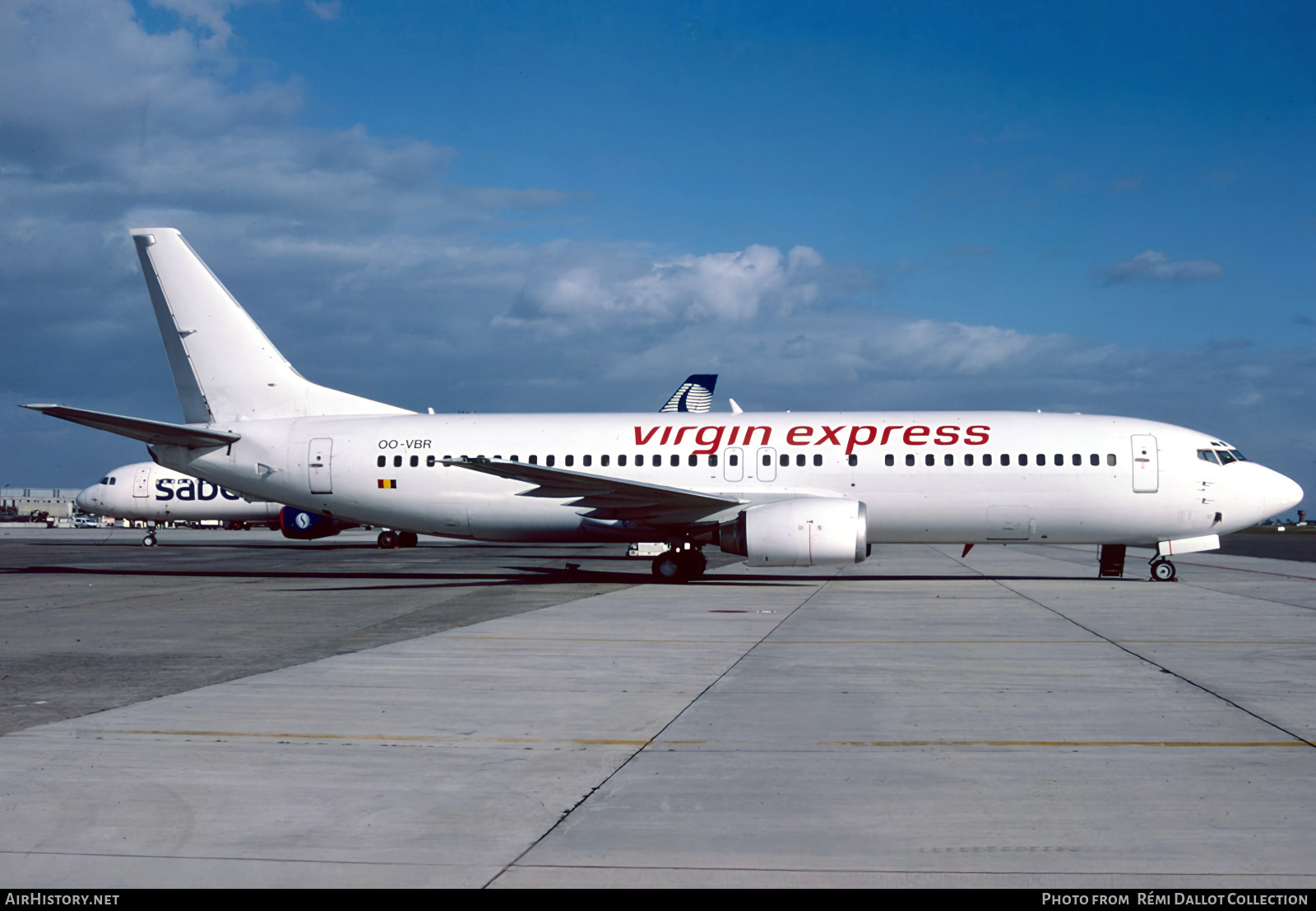 Aircraft Photo of OO-VBR | Boeing 737-4Y0 | Virgin Express | AirHistory.net #851057