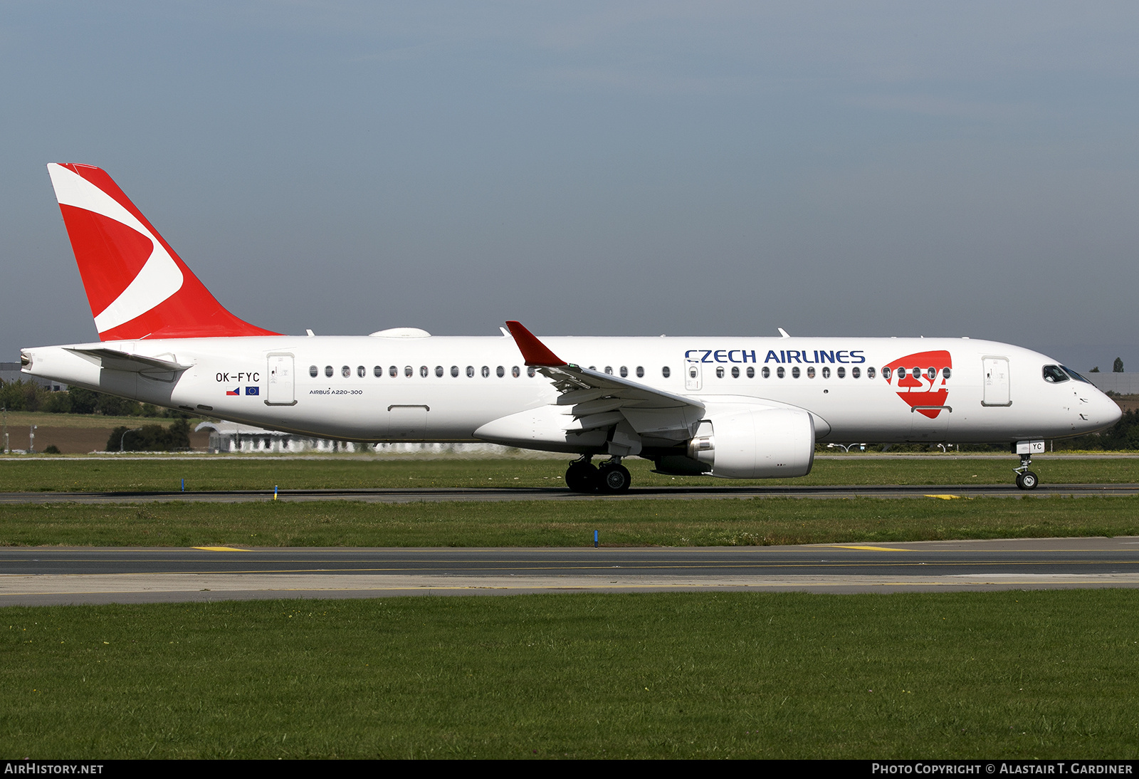 Aircraft Photo of OK-FYC | Airbus A220-300 (BD-500-1A11) | ČSA - Czech Airlines | AirHistory.net #851082