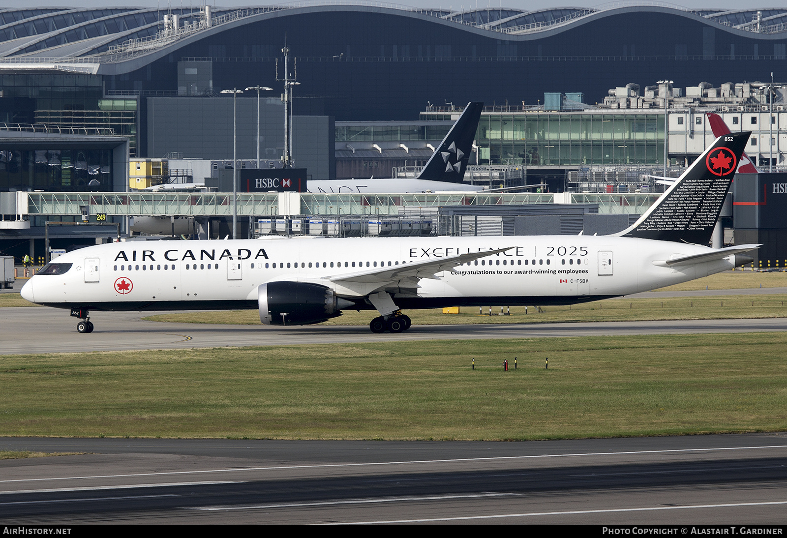 Aircraft Photo of C-FSBV | Boeing 787-9 Dreamliner | Air Canada | AirHistory.net #851146