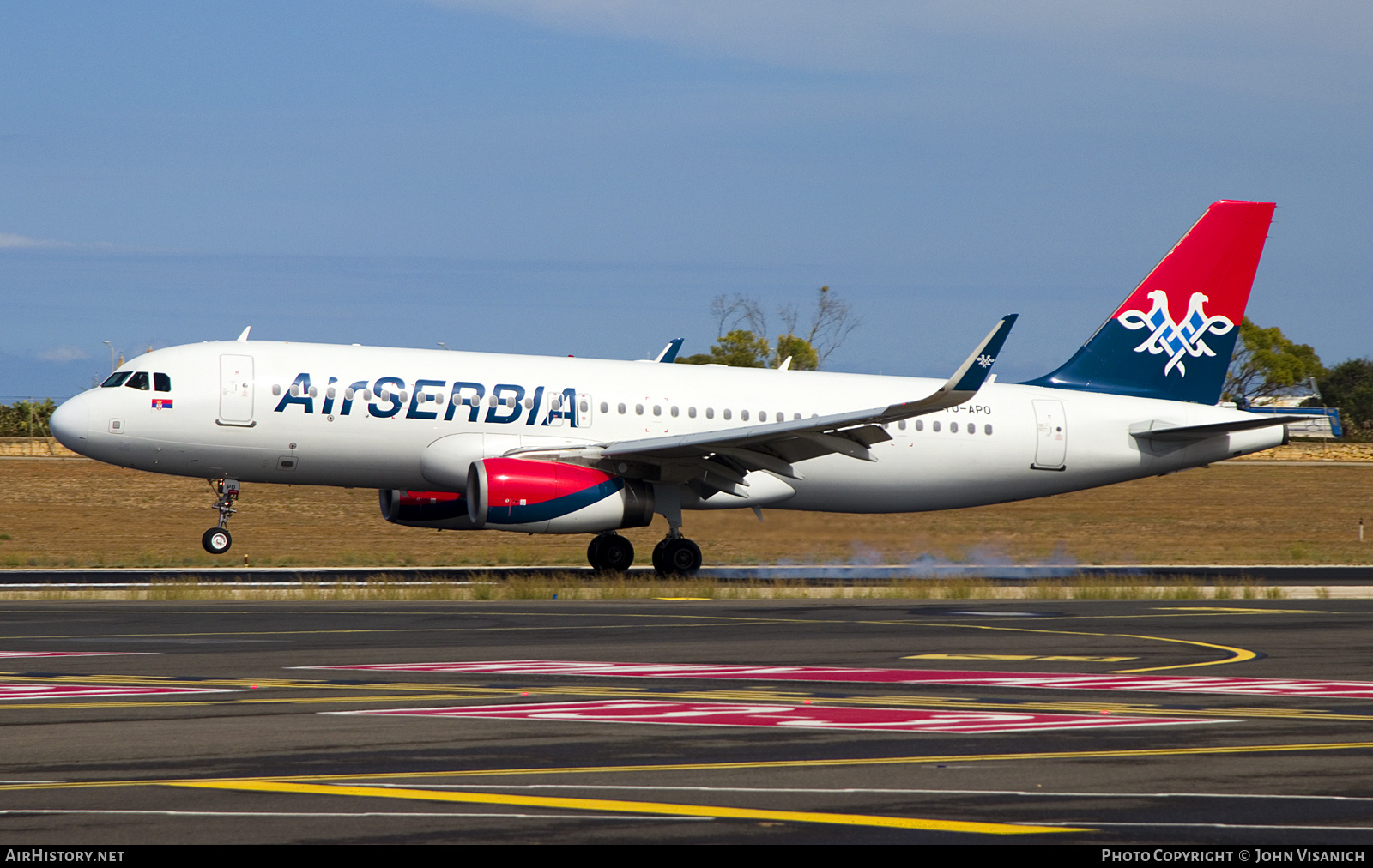Aircraft Photo of YU-APO | Airbus A320-232 | Air Serbia | AirHistory.net #851173
