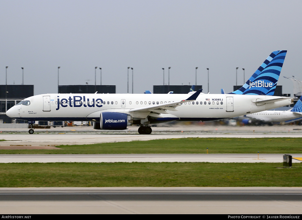 Aircraft Photo of N3085J | Airbus A220-300 (BD-500-1A11) | JetBlue Airways | AirHistory.net #851176