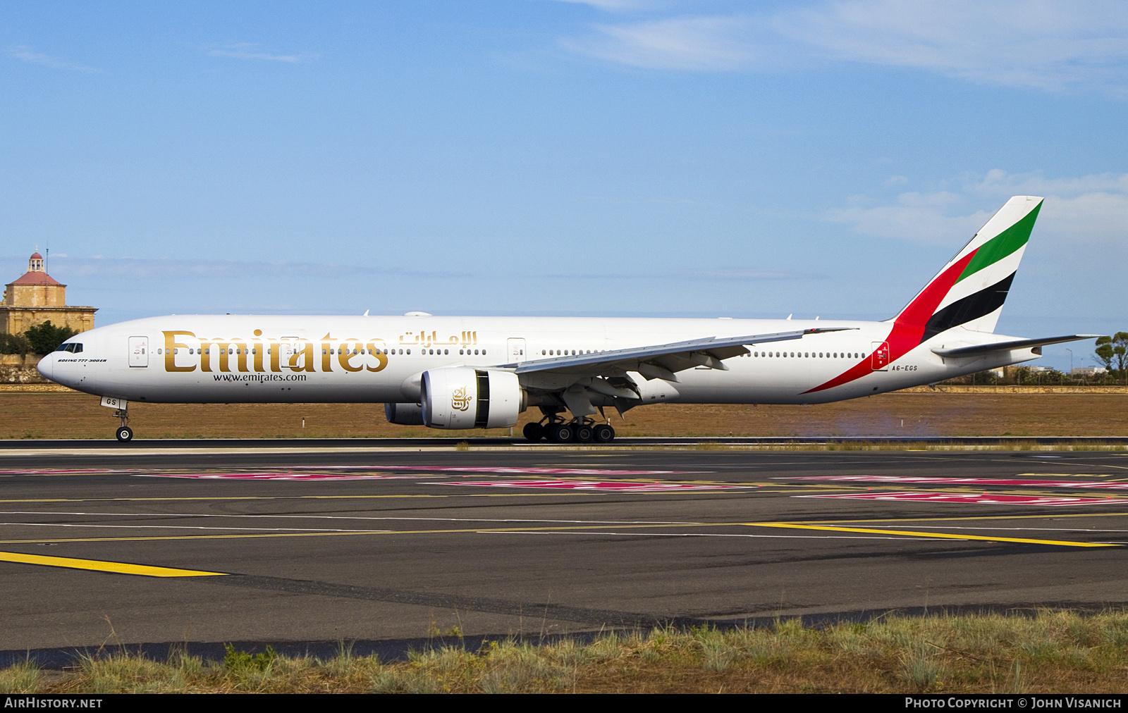 Aircraft Photo of A6-EGS | Boeing 777-31H/ER | Emirates | AirHistory.net #851182