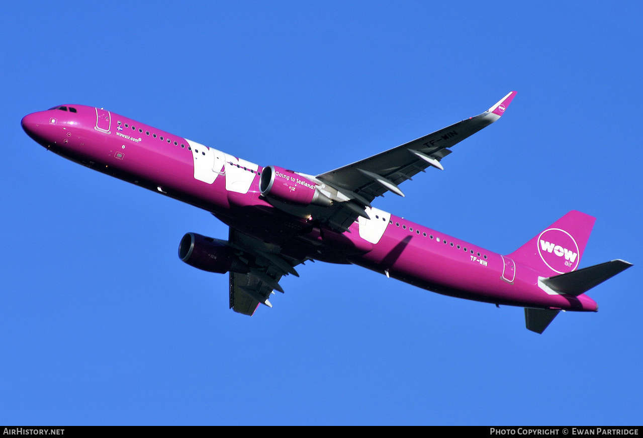 Aircraft Photo of TF-WIN | Airbus A321-211 | WOW Air | AirHistory.net #851217