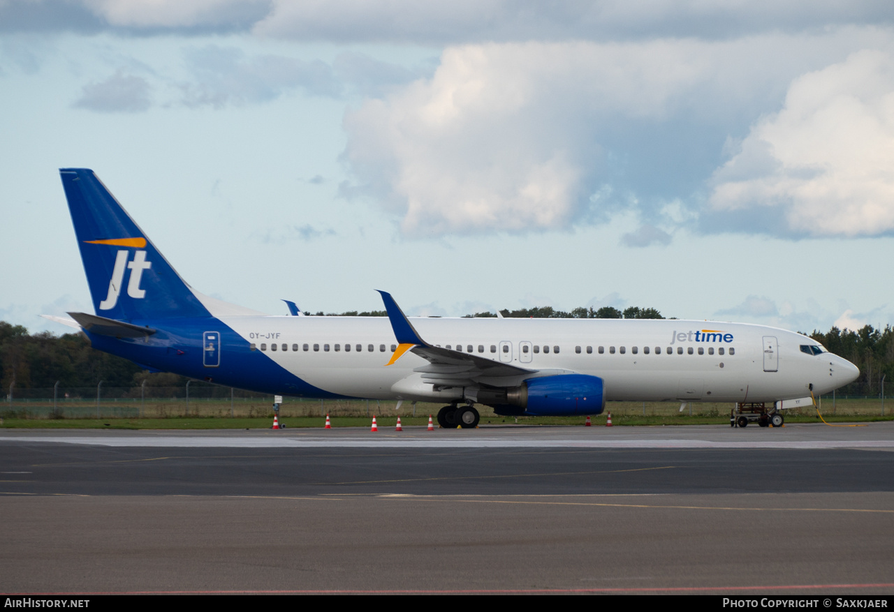 Aircraft Photo of OY-JYF | Boeing 737-81M | Jettime | AirHistory.net #851276