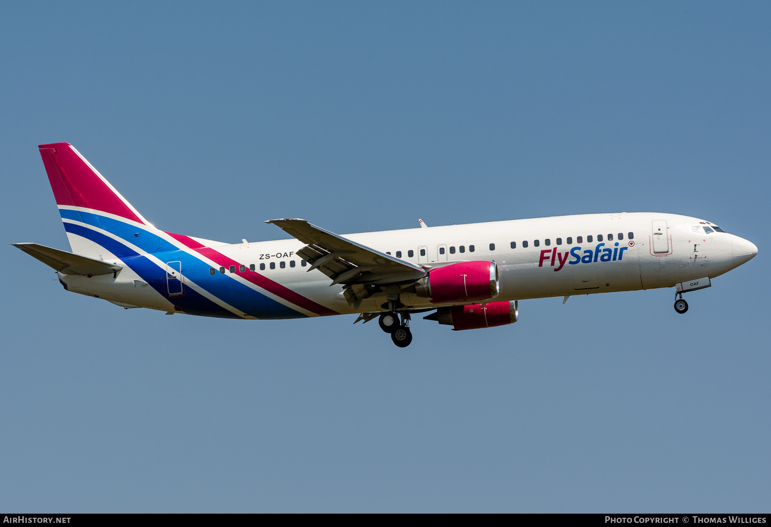 Aircraft Photo of ZS-OAF | Boeing 737-4S3 | FlySafair | AirHistory.net #851280