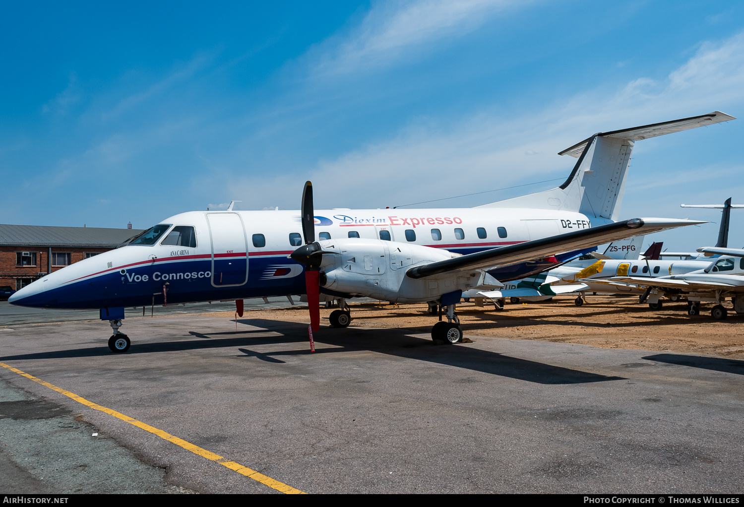 Aircraft Photo of D2-FFY | Embraer EMB-120ER Brasilia | Diexim Expresso | AirHistory.net #851302