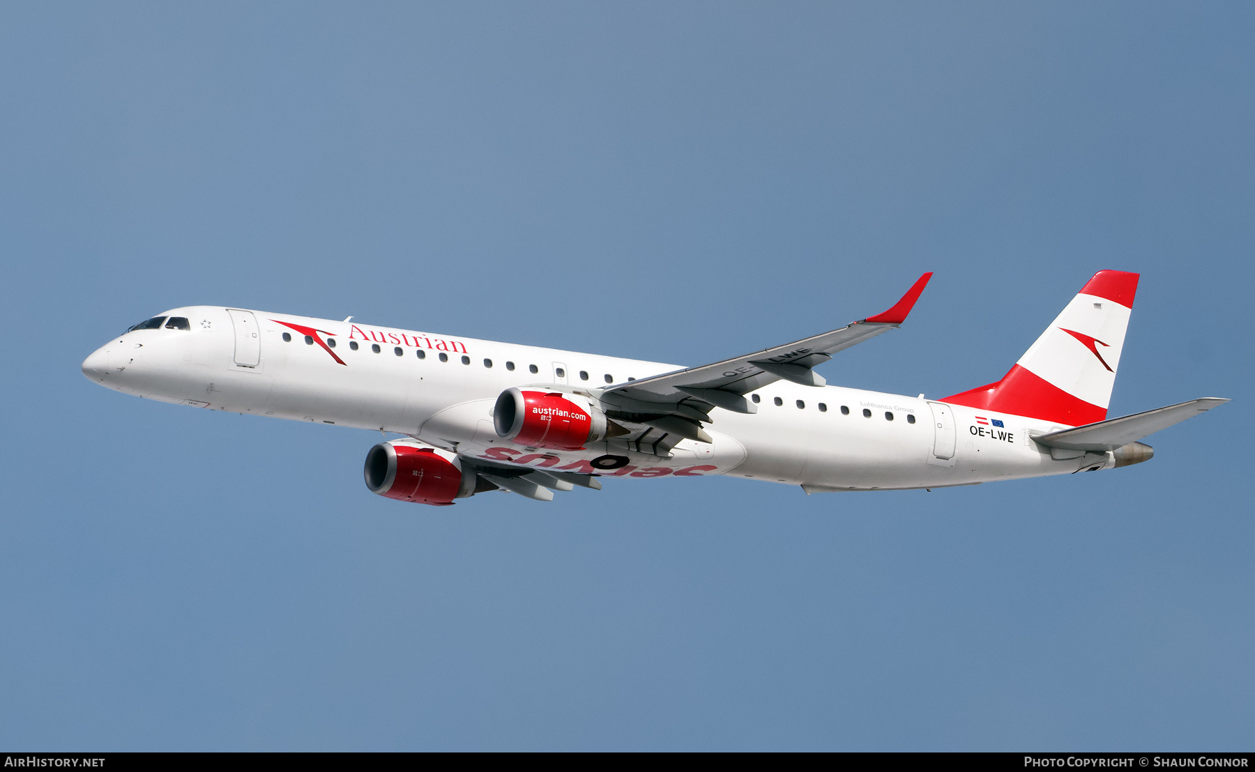 Aircraft Photo of OE-LWE | Embraer 195LR (ERJ-190-200LR) | Austrian Airlines | AirHistory.net #851331