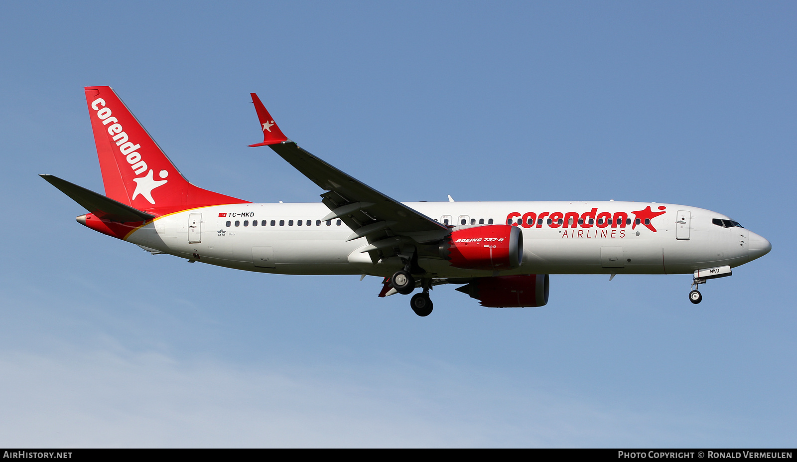 Aircraft Photo of TC-MKD | Boeing 737-8 Max 8 | Corendon Airlines | AirHistory.net #851332