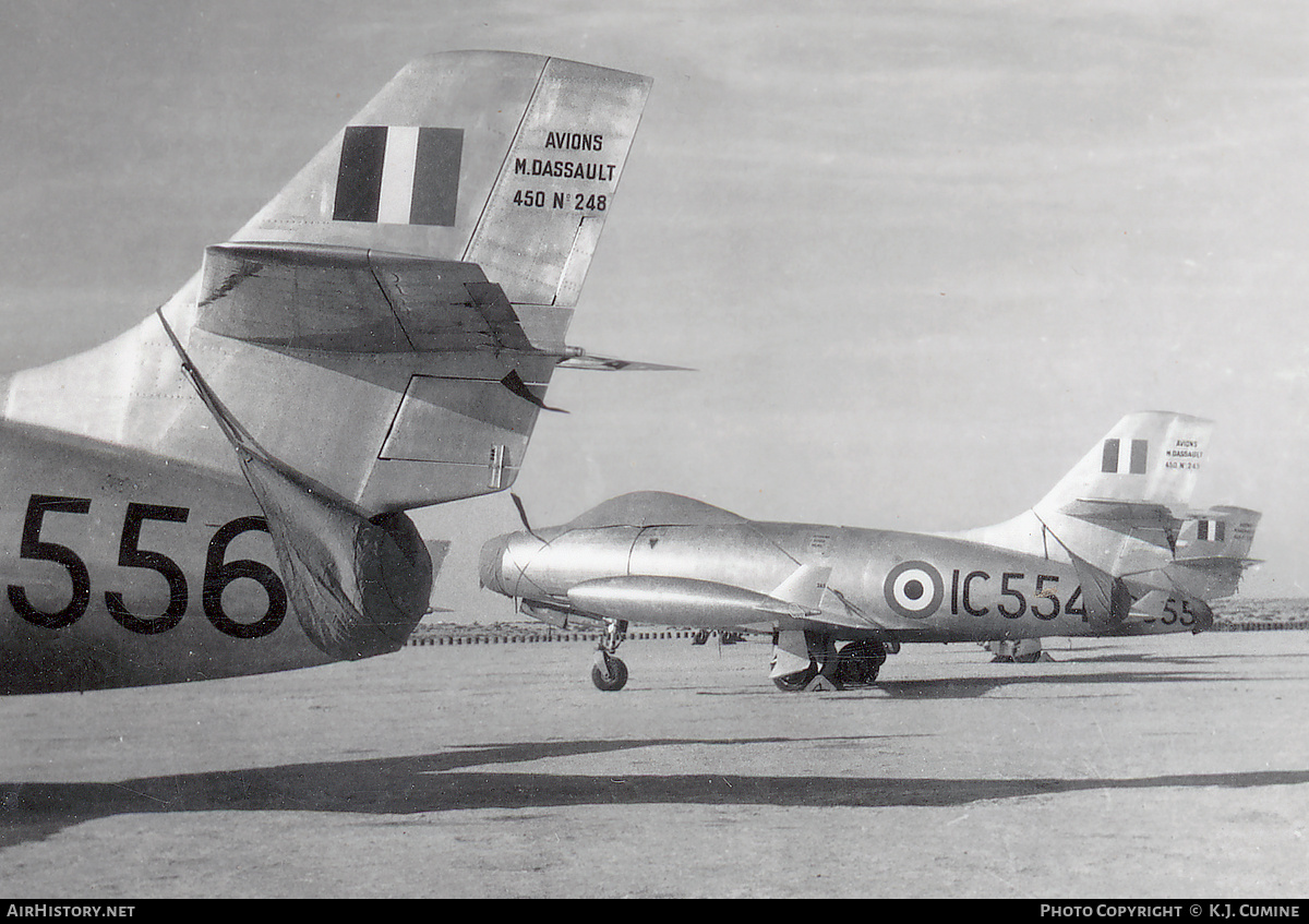 Aircraft Photo of IC554 | Dassault MD-450 Ouragan | India - Air Force | AirHistory.net #851337