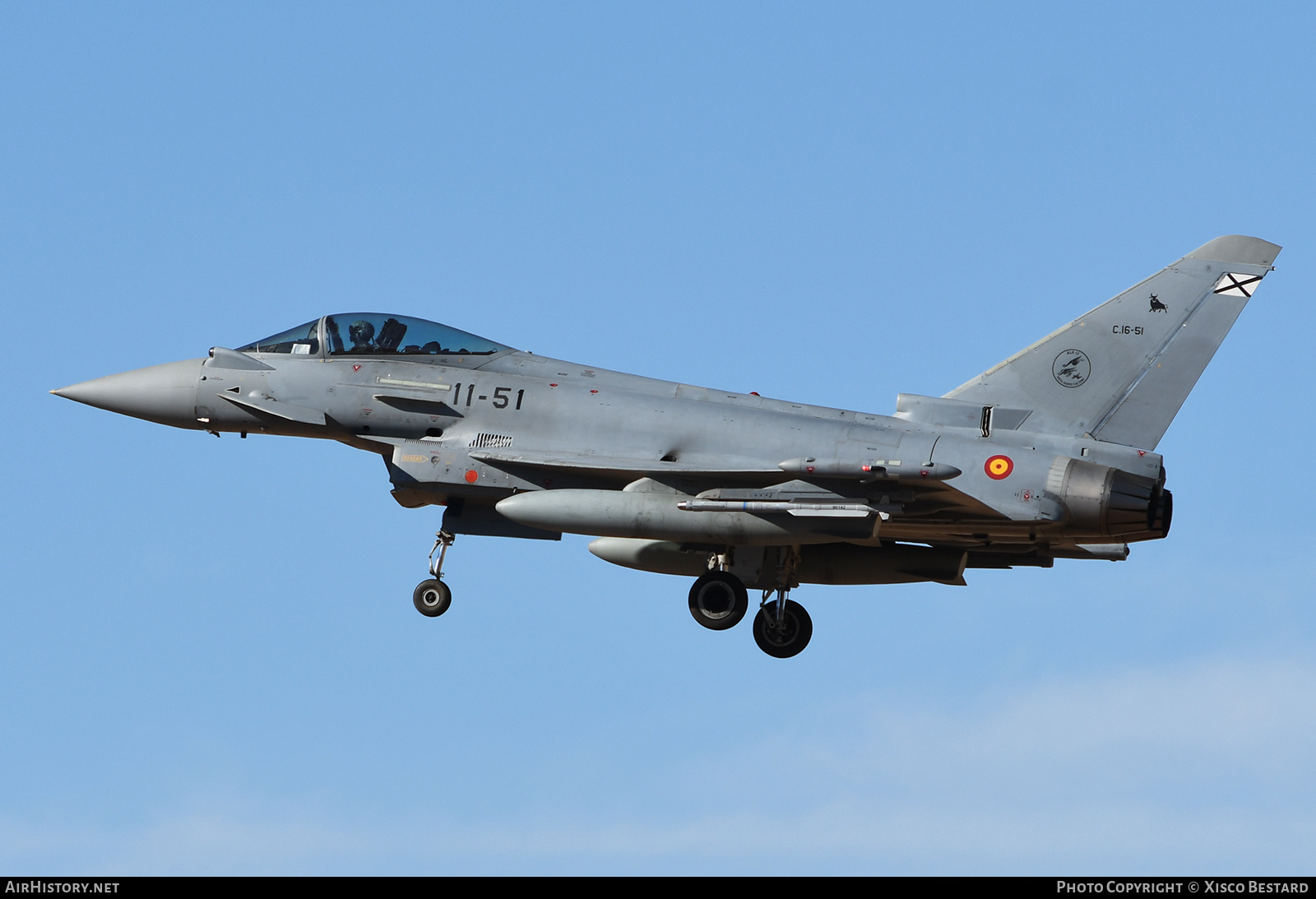 Aircraft Photo of C16-51 | Eurofighter EF-2000 Typhoon | Spain - Air Force | AirHistory.net #851396