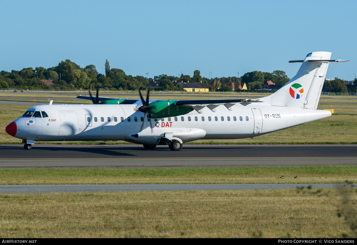 Aircraft Photo of OY-RUN | ATR ATR-72-600 (ATR-72-212A) | Danish Air Transport - DAT | AirHistory.net #851455