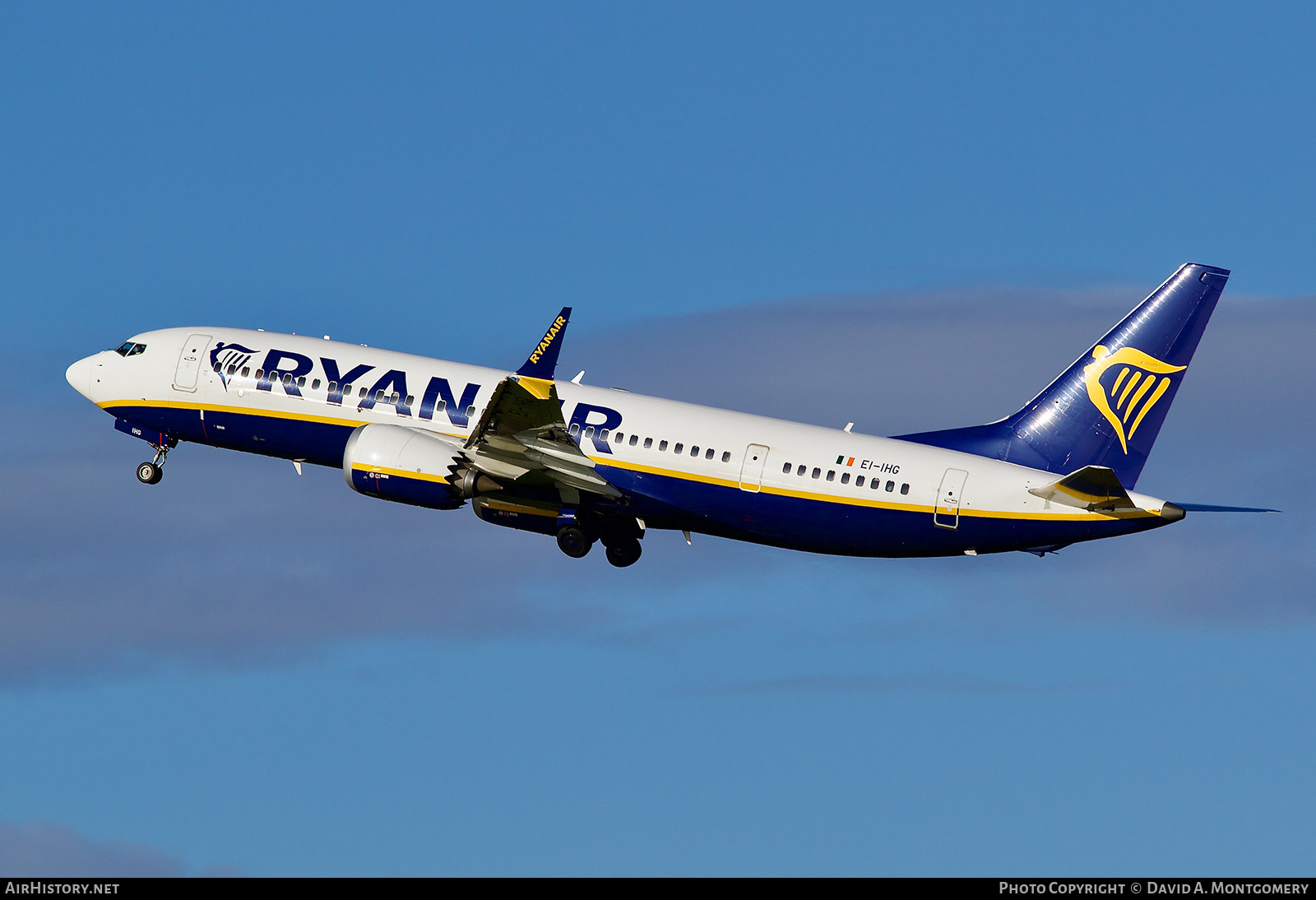 Aircraft Photo of EI-IHG | Boeing 737-8200 Max 200 | Ryanair | AirHistory.net #851681