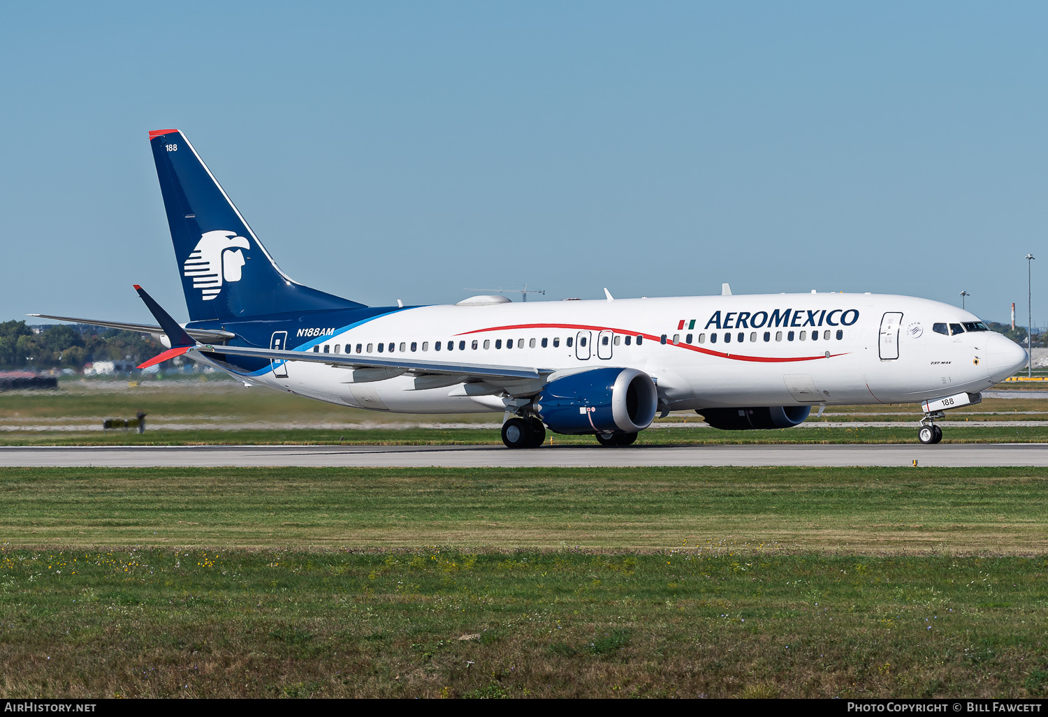 Aircraft Photo of N188AM | Boeing 737-8 Max 8 | AeroMéxico | AirHistory.net #851711
